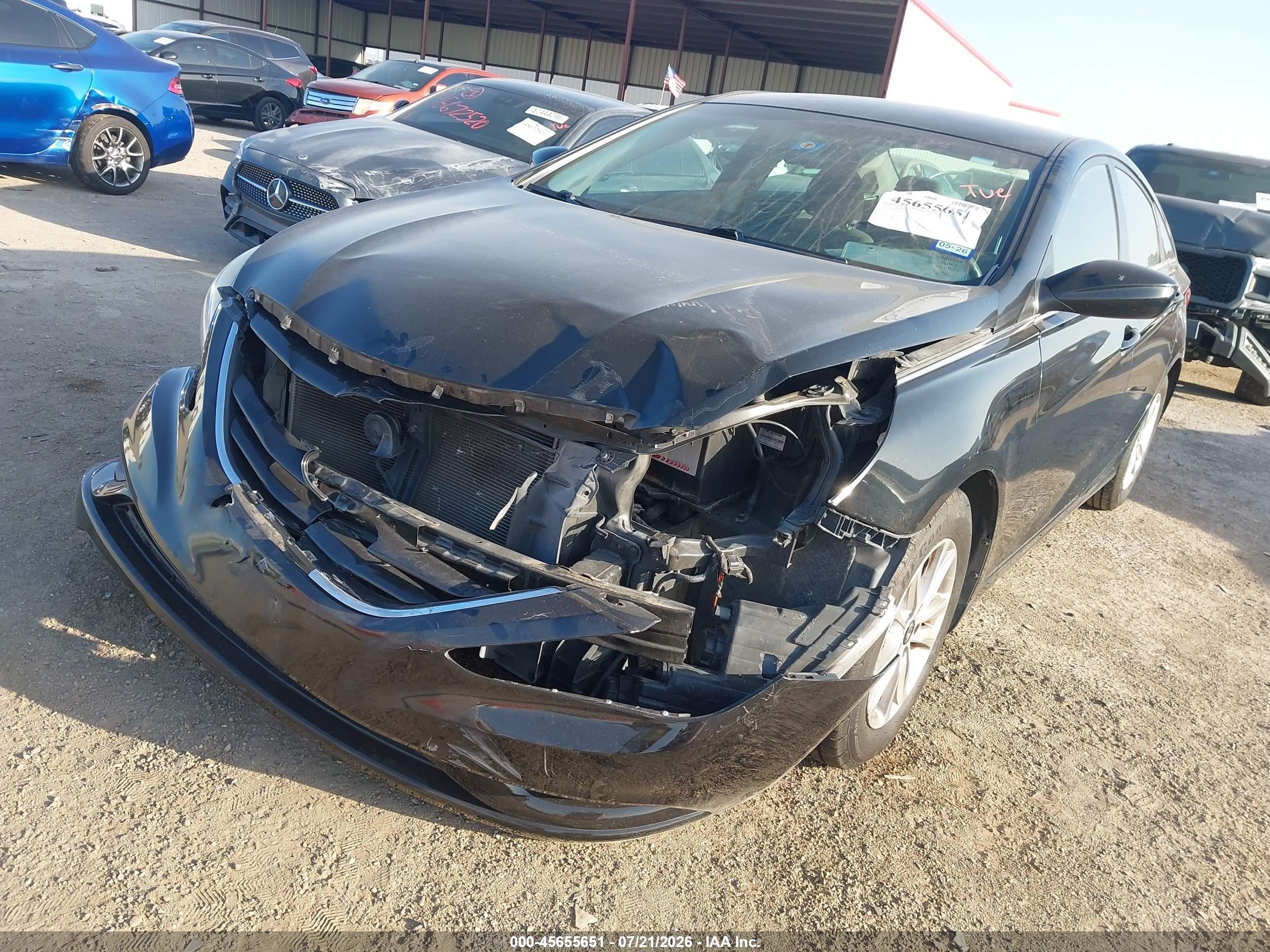 2012 Hyundai Sonata Gls Black vin: 5NPEB4ACXCH473752