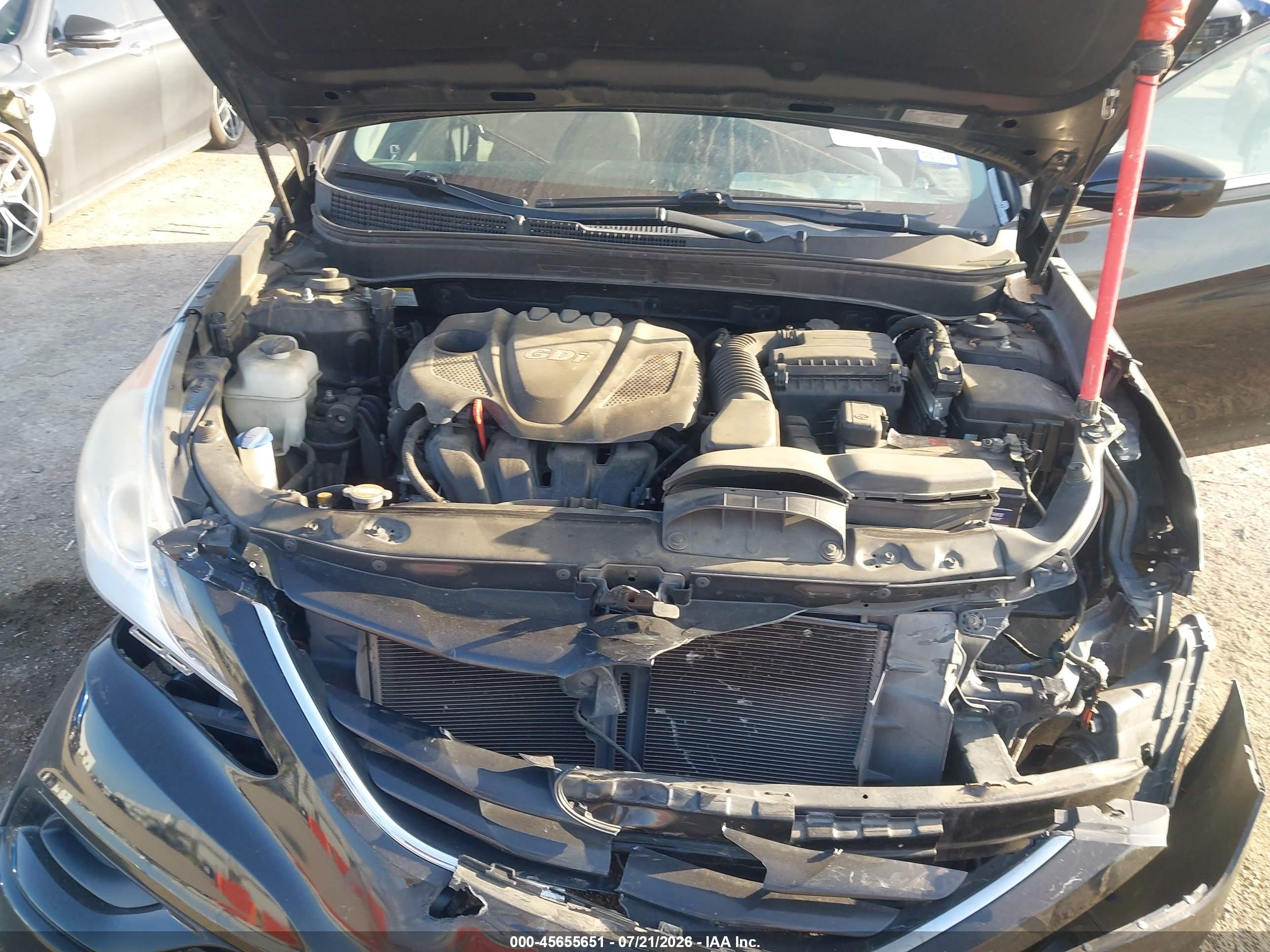 2012 Hyundai Sonata Gls Black vin: 5NPEB4ACXCH473752
