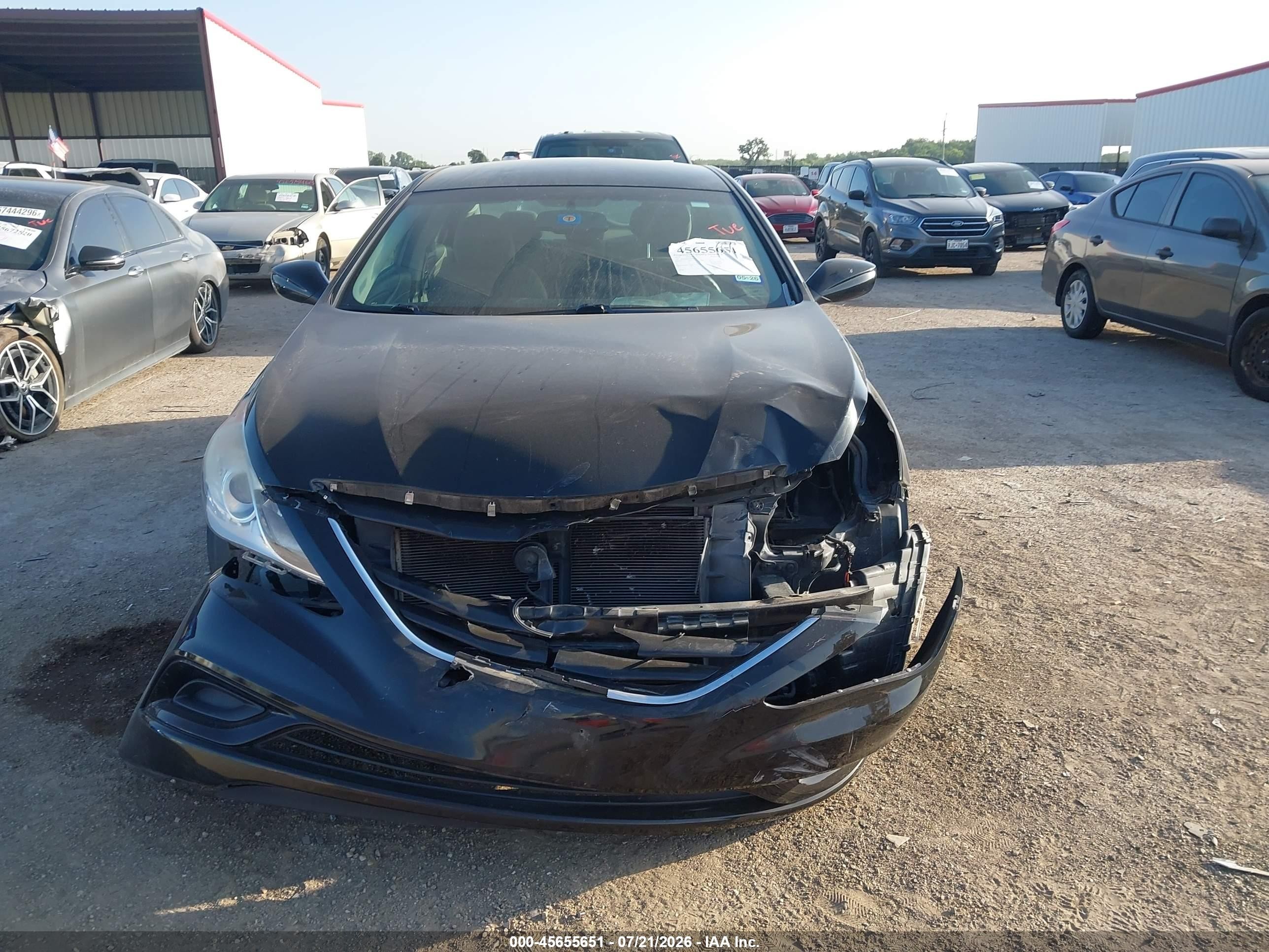 2012 Hyundai Sonata Gls Black vin: 5NPEB4ACXCH473752