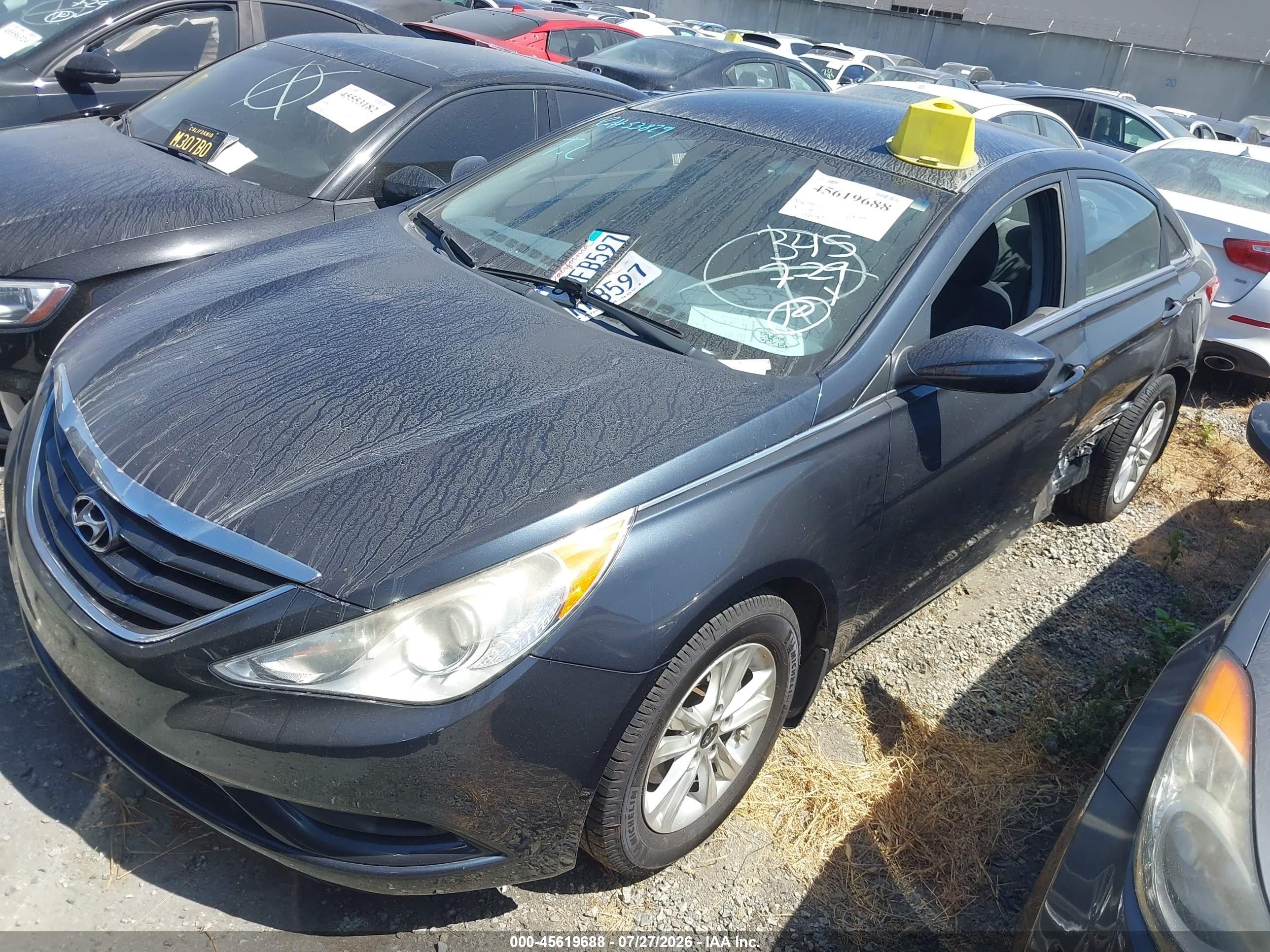 2012 Hyundai Sonata Gls Dark Blue vin: 5NPEB4ACXCH489319