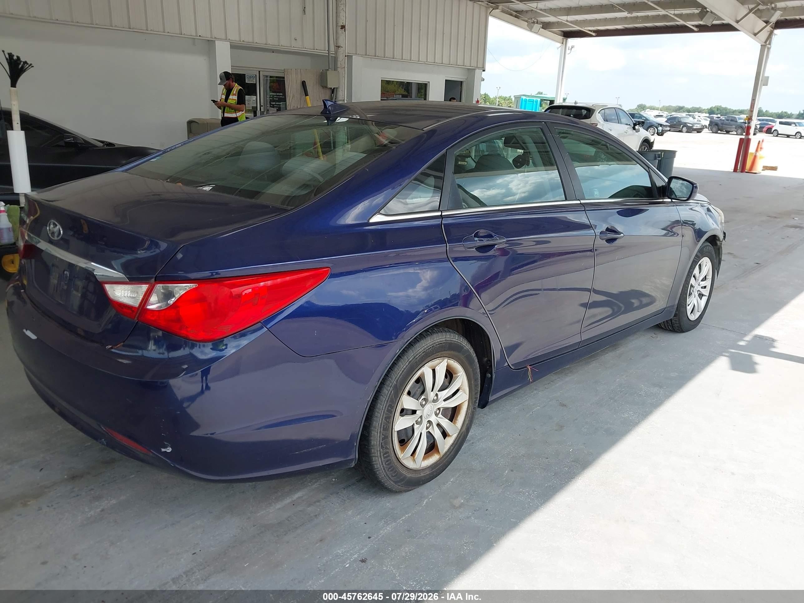 2013 Hyundai Sonata Gls Blue vin: 5NPEB4ACXDH516729