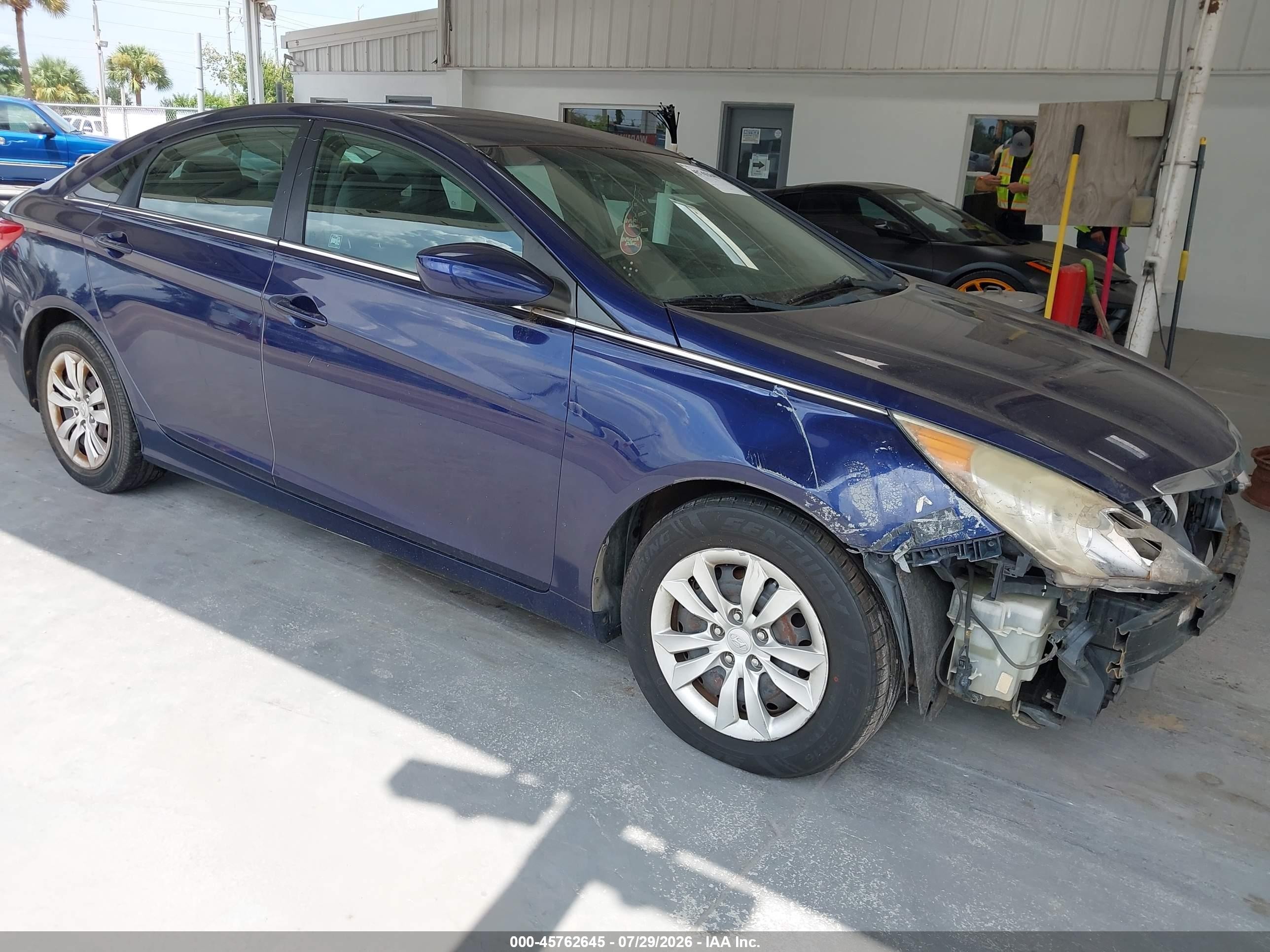 2013 Hyundai Sonata Gls Blue vin: 5NPEB4ACXDH516729