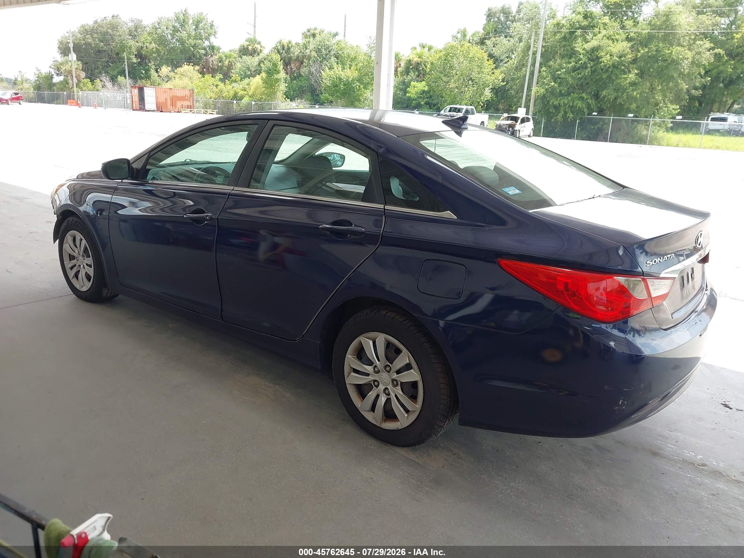 2013 Hyundai Sonata Gls Blue vin: 5NPEB4ACXDH516729