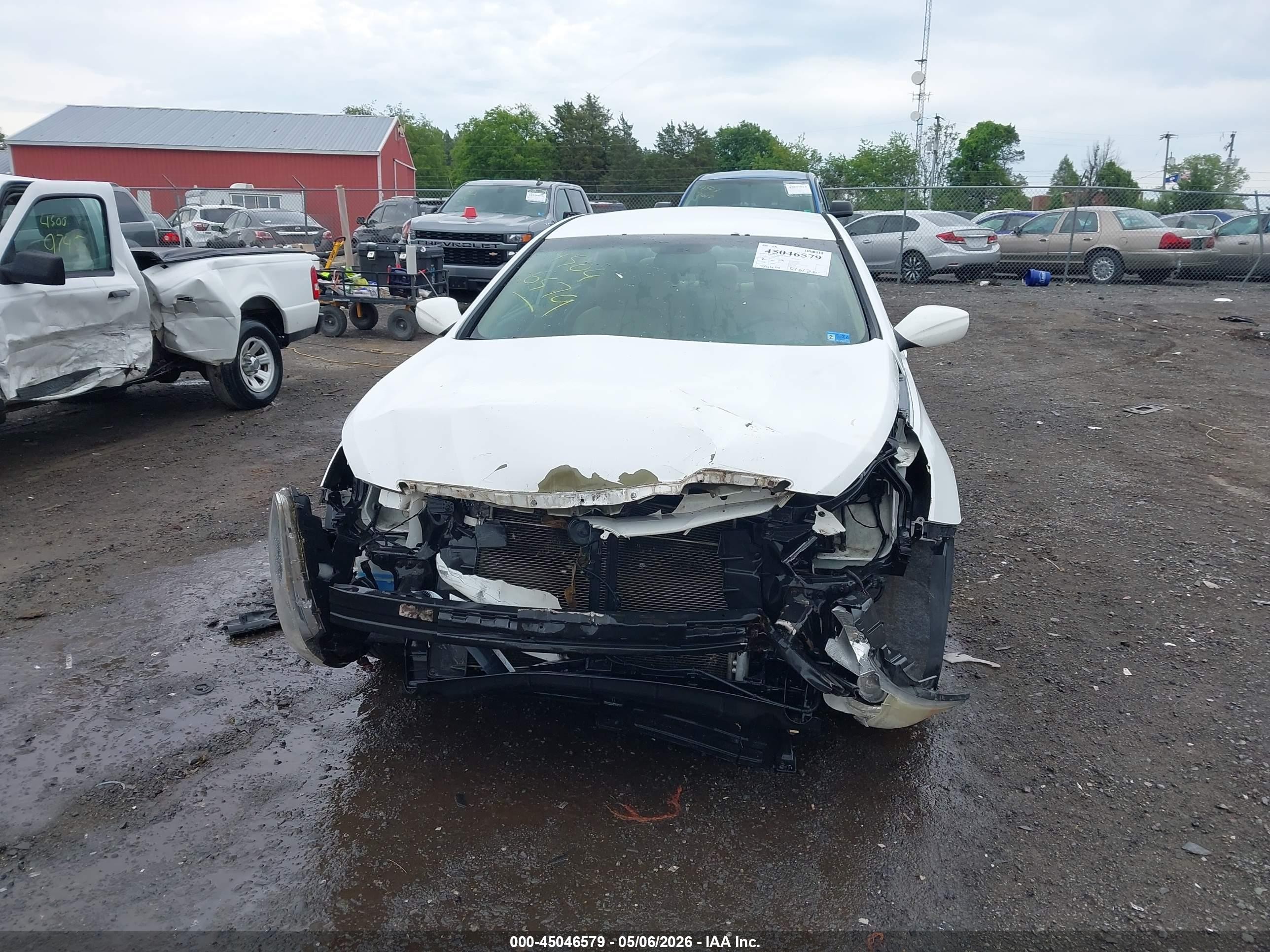 2013 Hyundai Sonata Gls White vin: 5NPEB4ACXDH523471