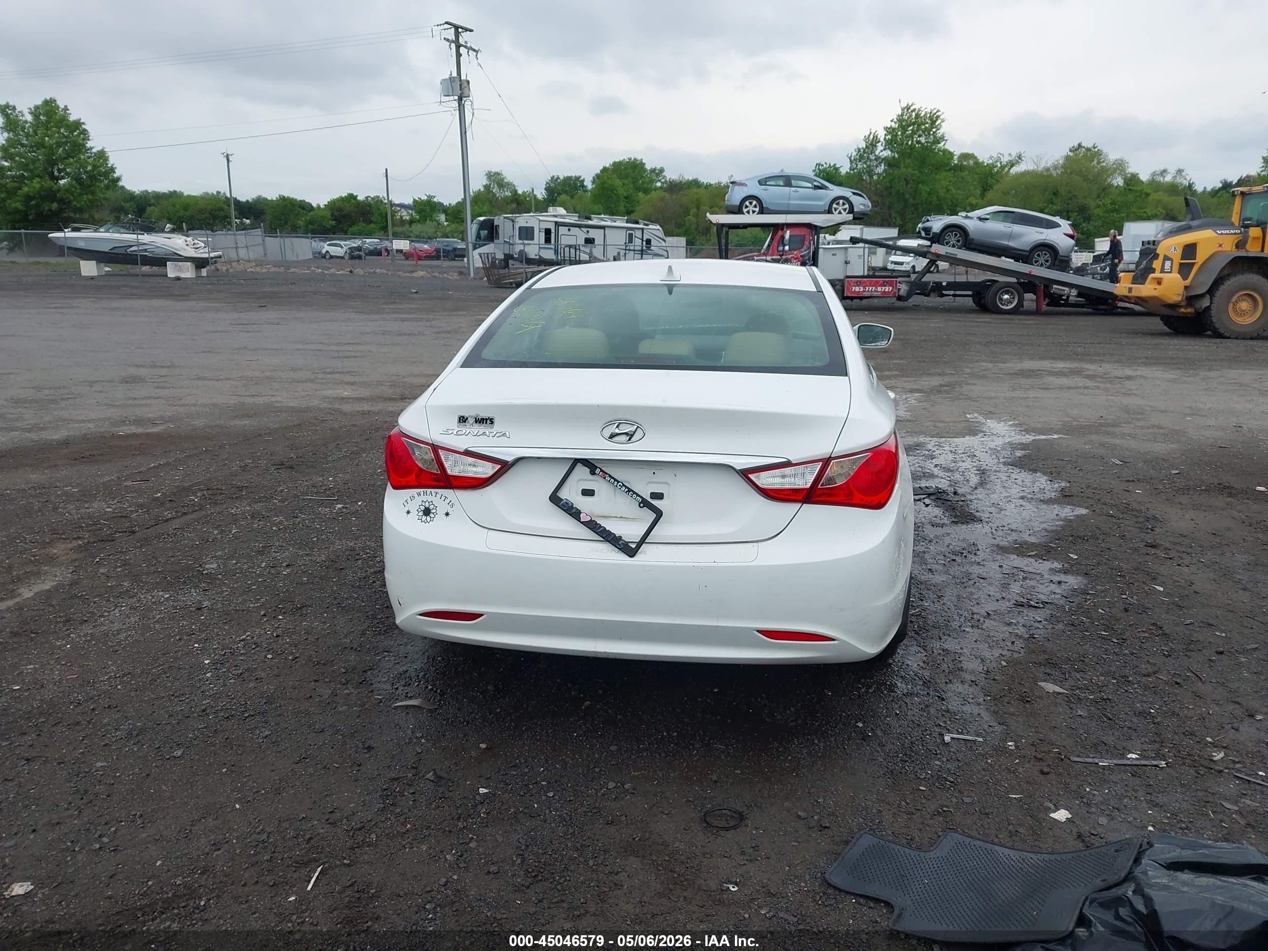 2013 Hyundai Sonata Gls White vin: 5NPEB4ACXDH523471