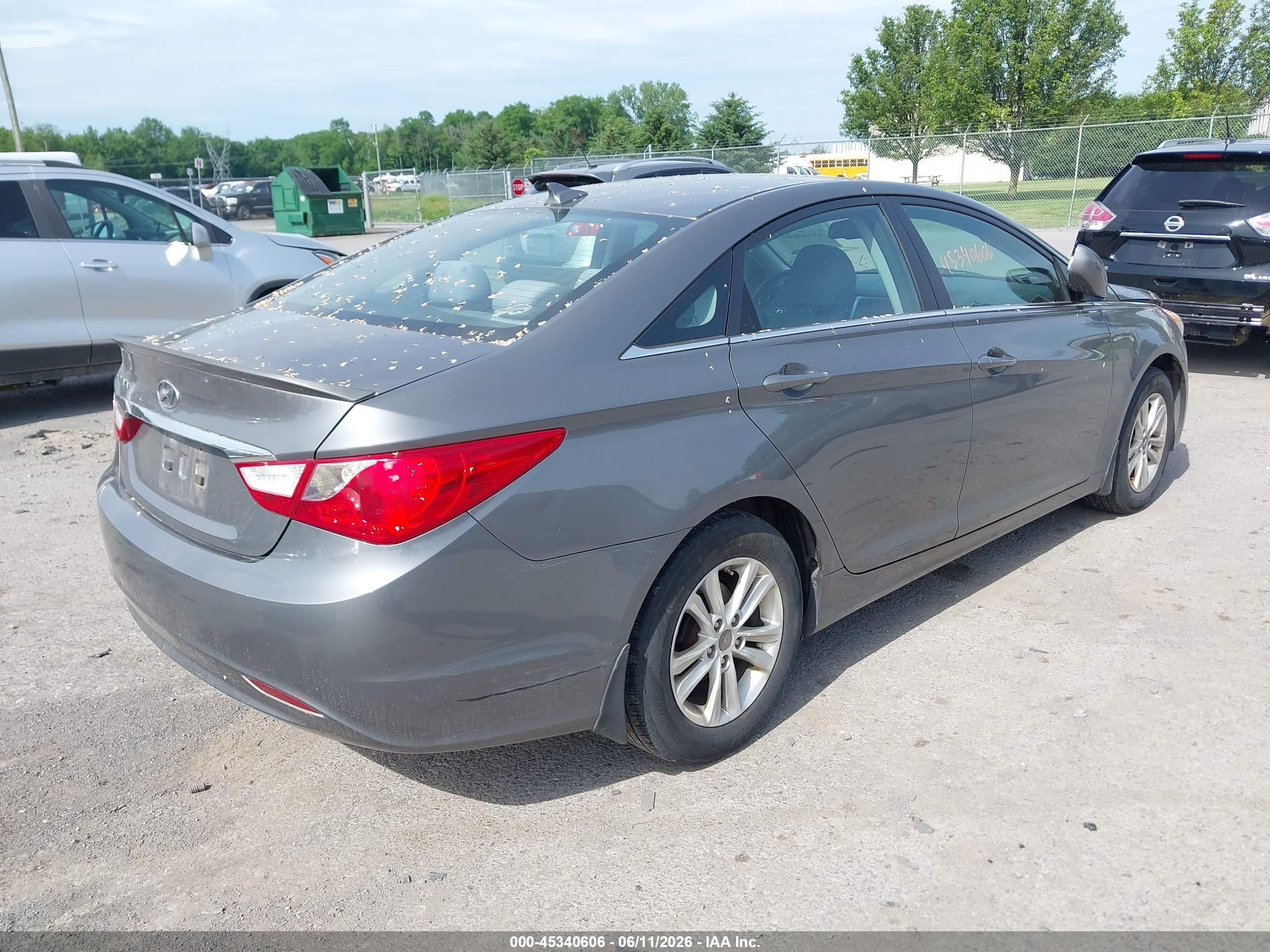 2013 Hyundai Sonata Gls Gray vin: 5NPEB4ACXDH524345