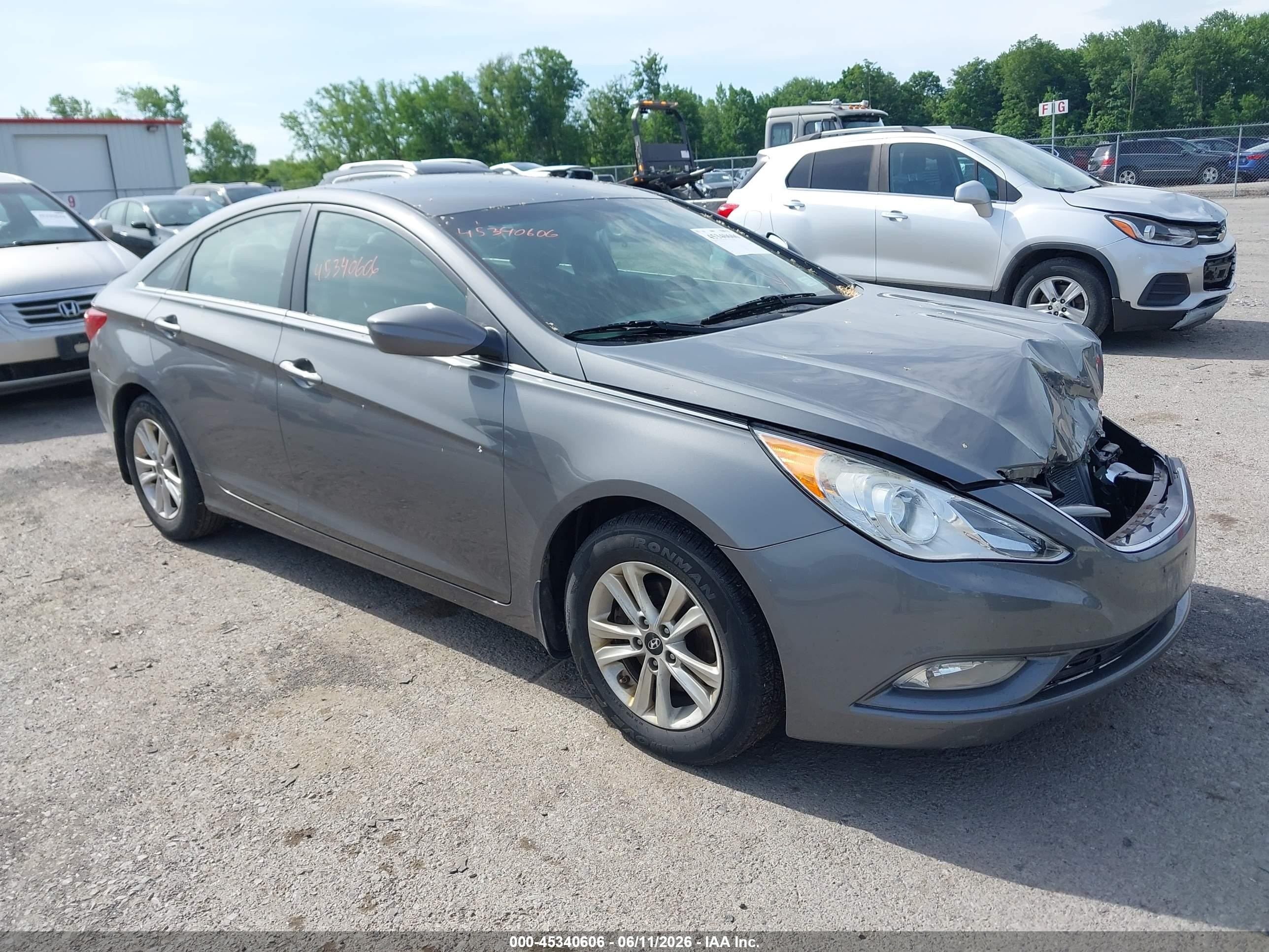 2013 Hyundai Sonata Gls Gray vin: 5NPEB4ACXDH524345