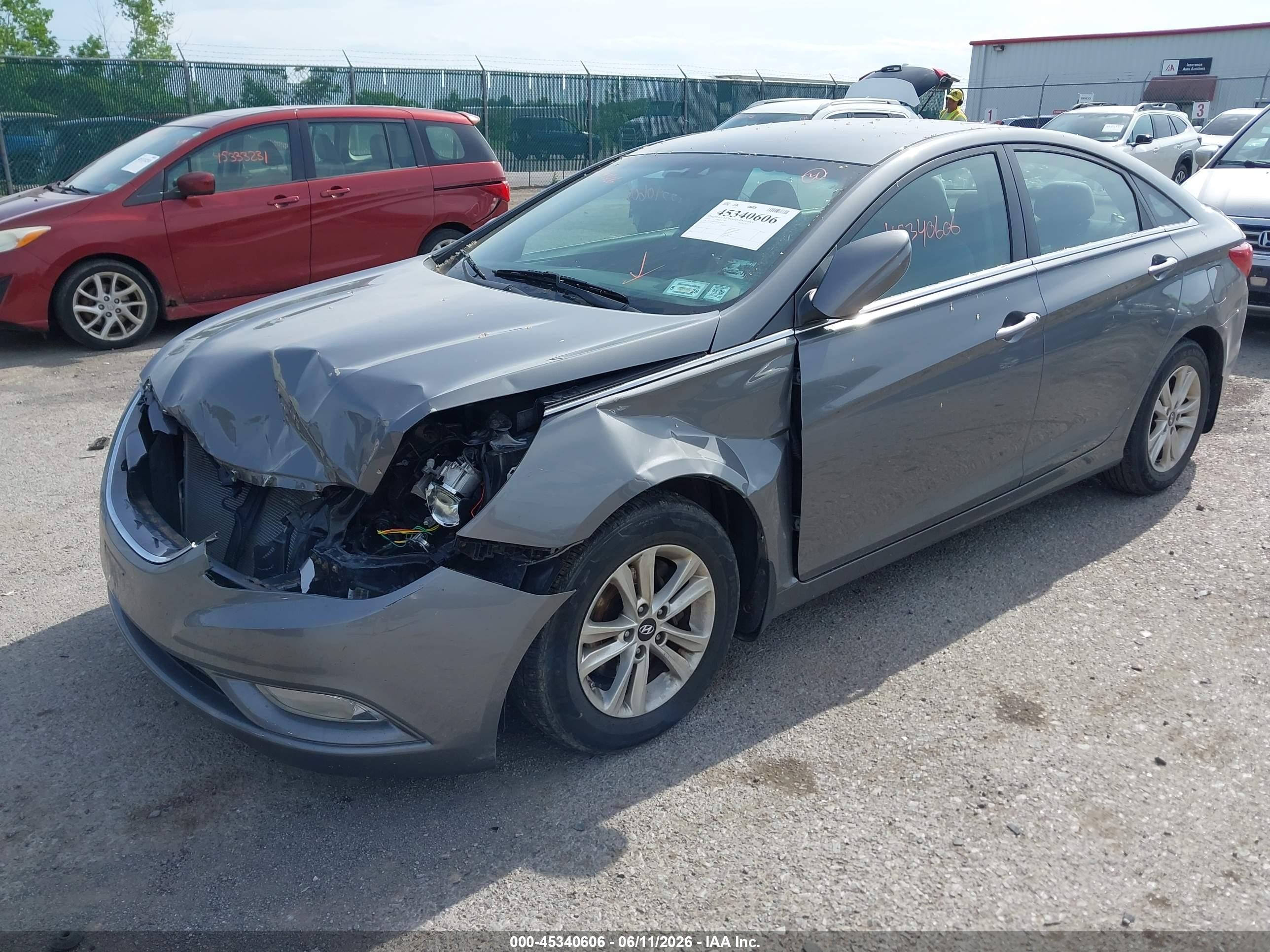 2013 Hyundai Sonata Gls Gray vin: 5NPEB4ACXDH524345