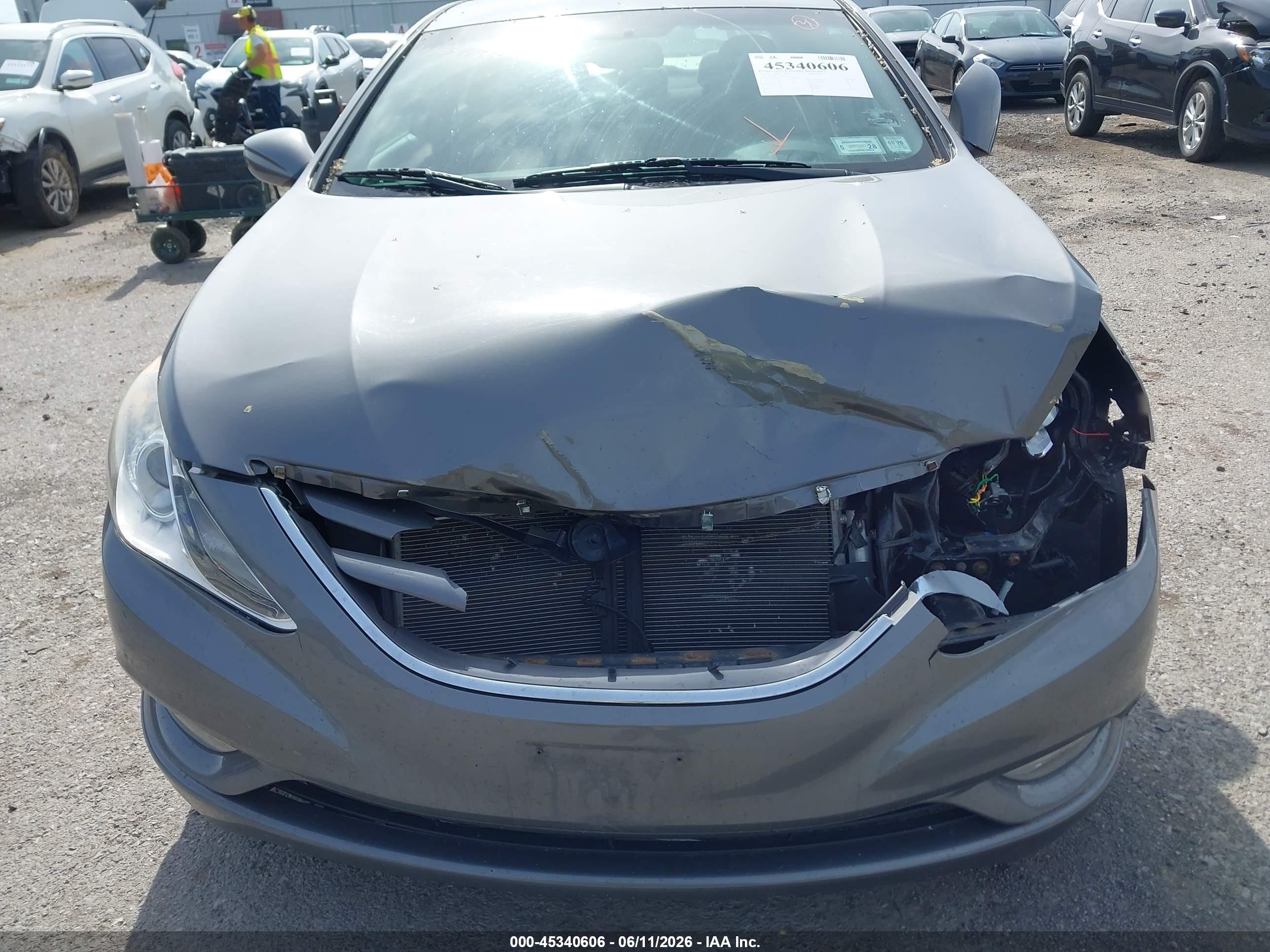 2013 Hyundai Sonata Gls Gray vin: 5NPEB4ACXDH524345