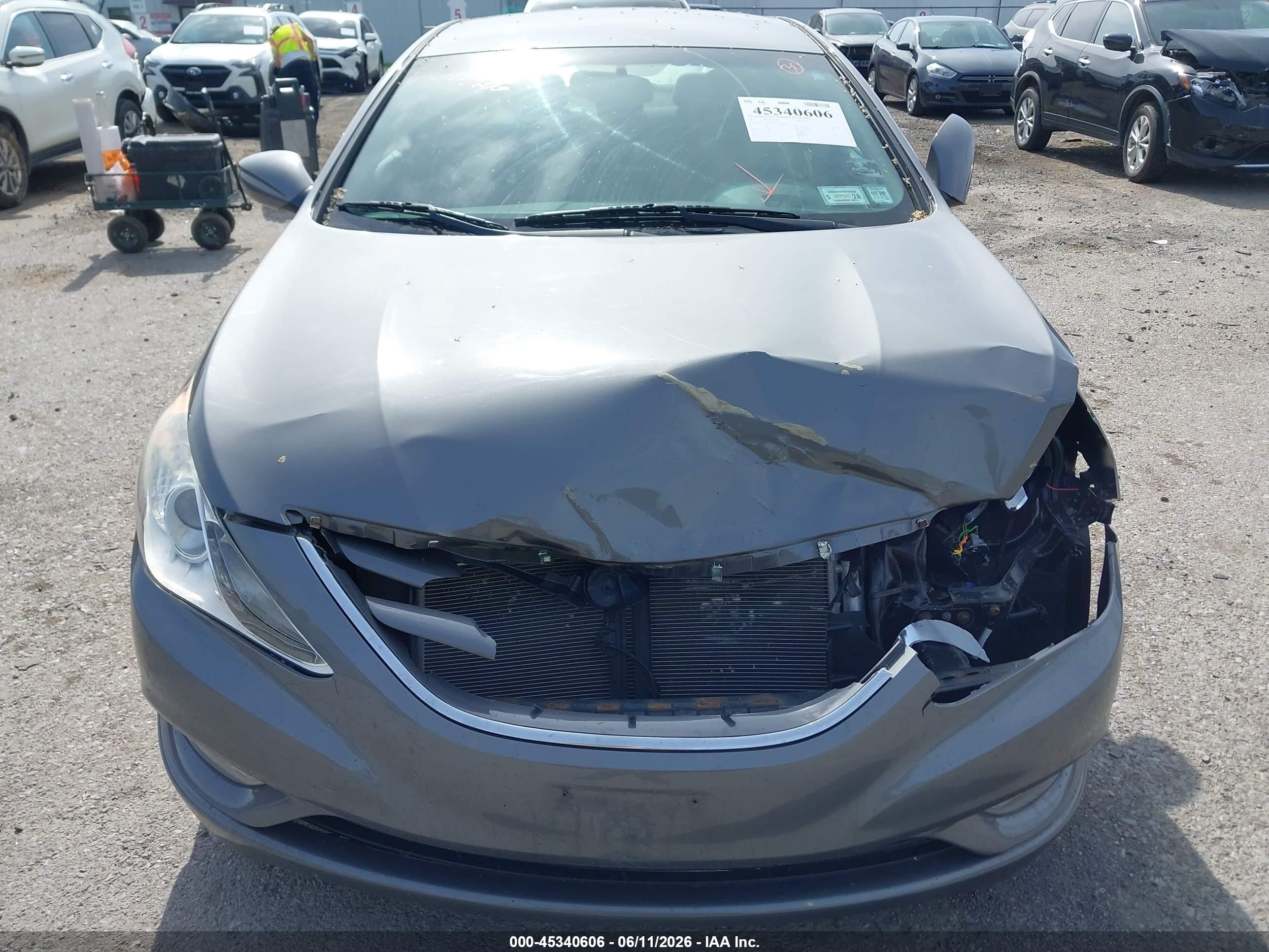 2013 Hyundai Sonata Gls Gray vin: 5NPEB4ACXDH524345
