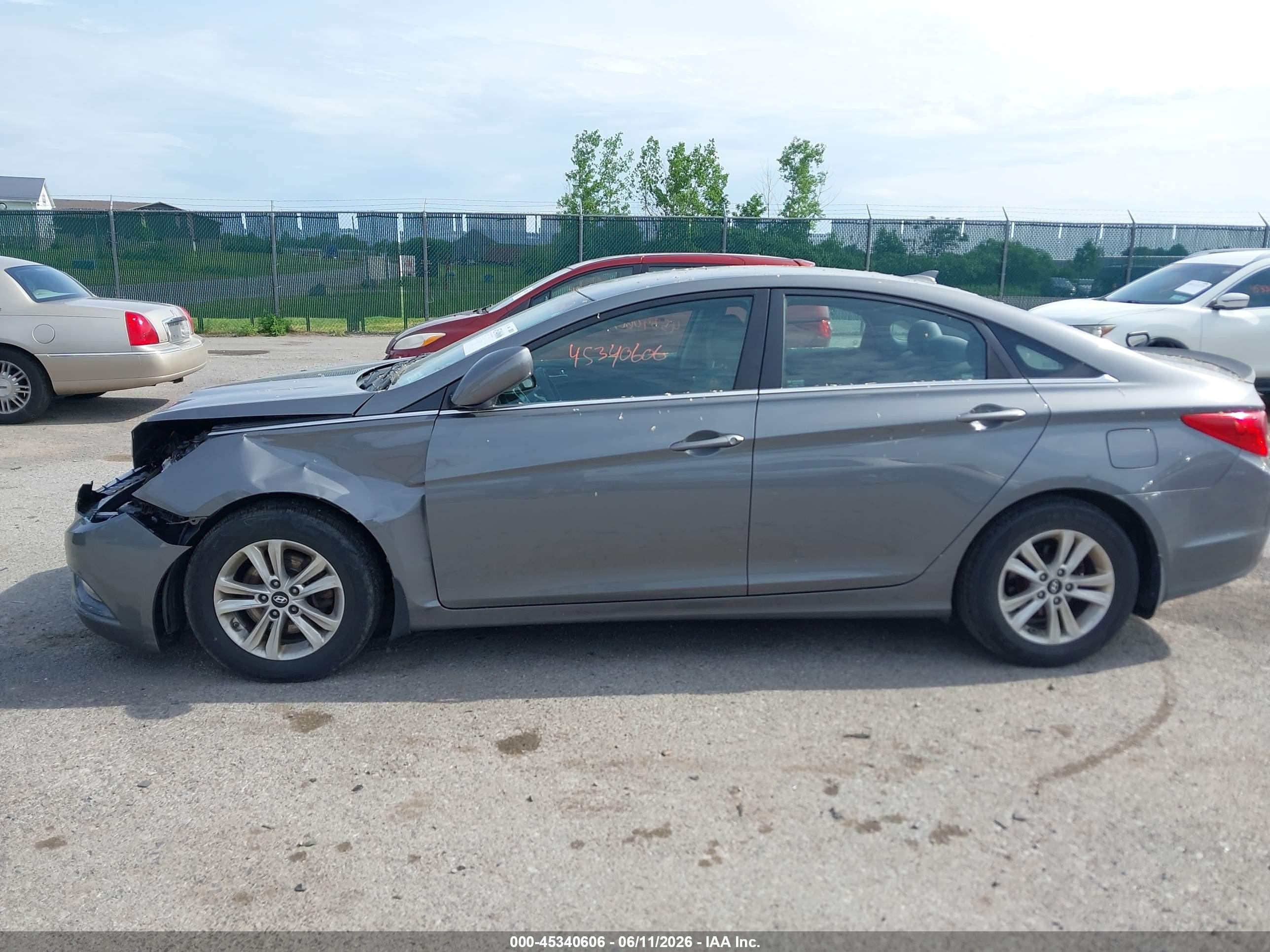 2013 Hyundai Sonata Gls Gray vin: 5NPEB4ACXDH524345