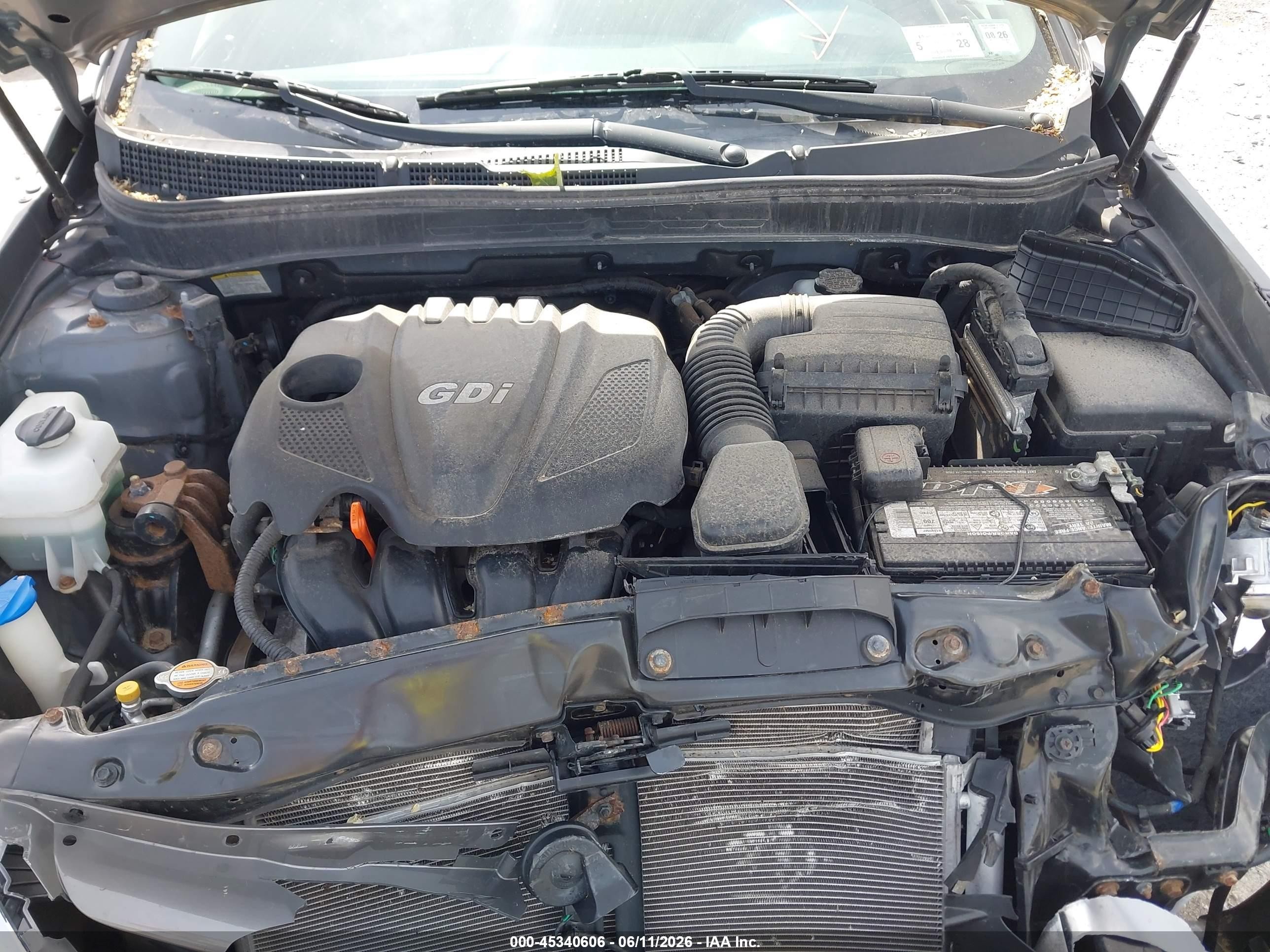 2013 Hyundai Sonata Gls Gray vin: 5NPEB4ACXDH524345