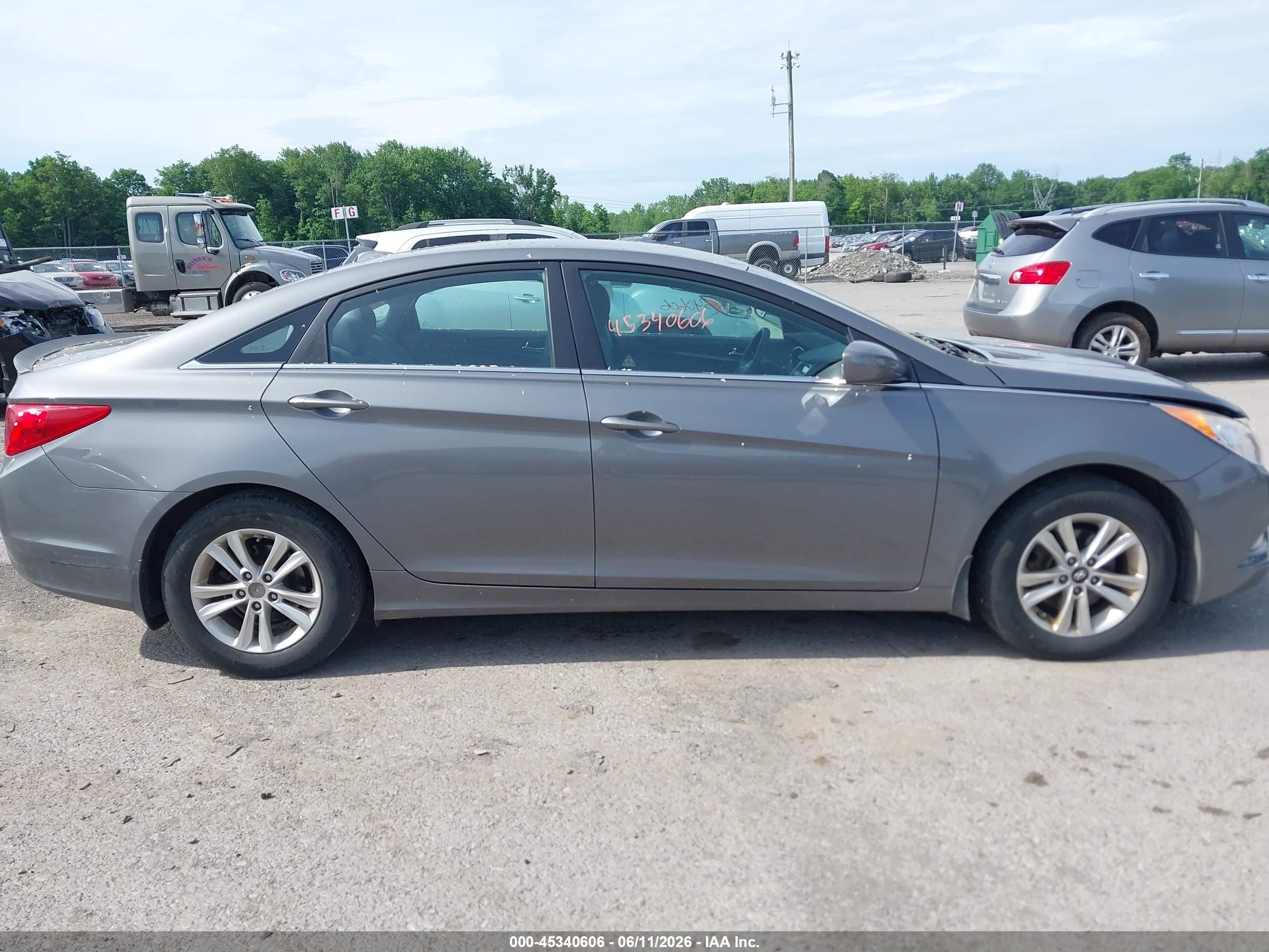 2013 Hyundai Sonata Gls Gray vin: 5NPEB4ACXDH524345