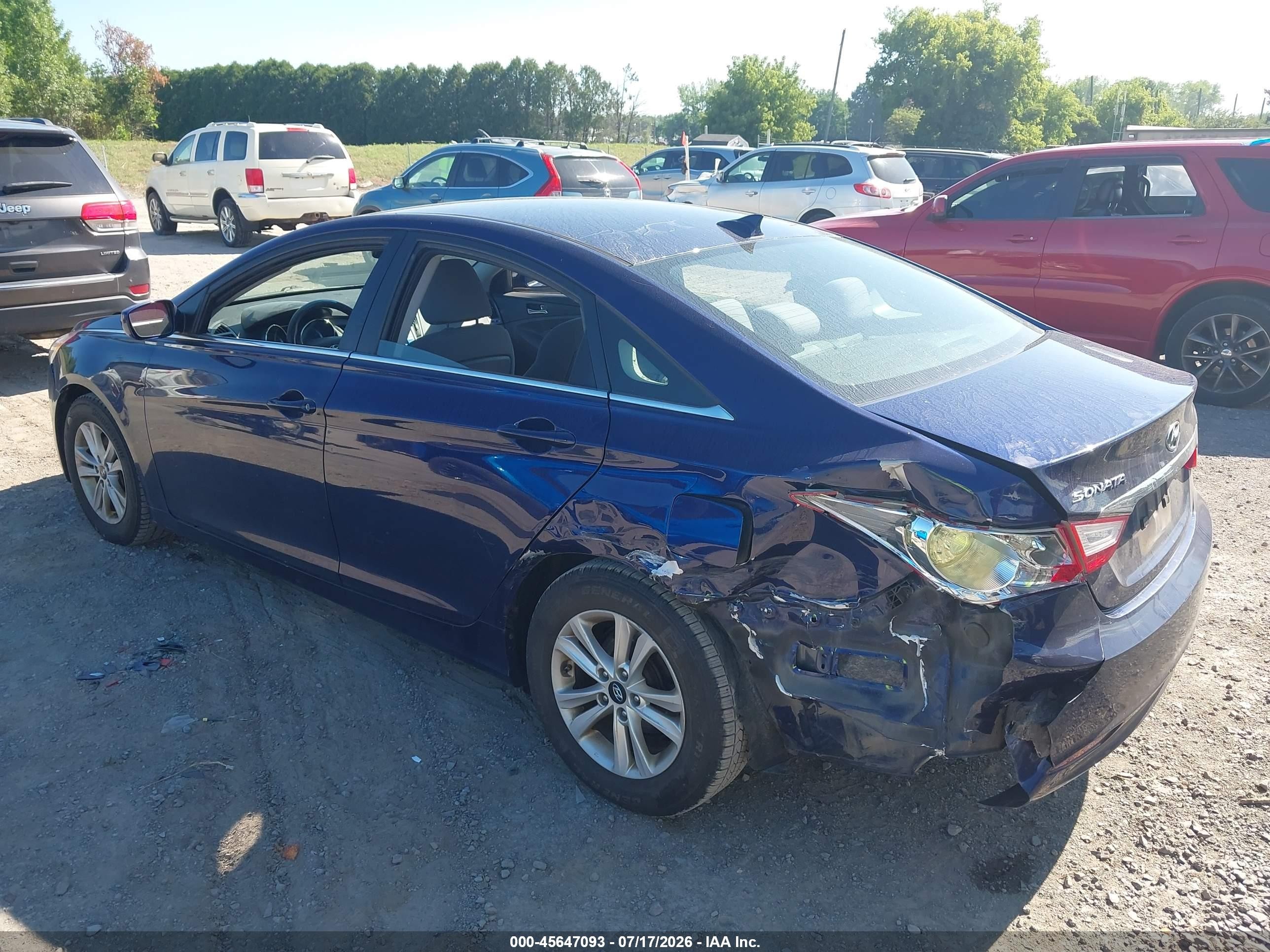 2013 Hyundai Sonata Gls Blue vin: 5NPEB4ACXDH526418