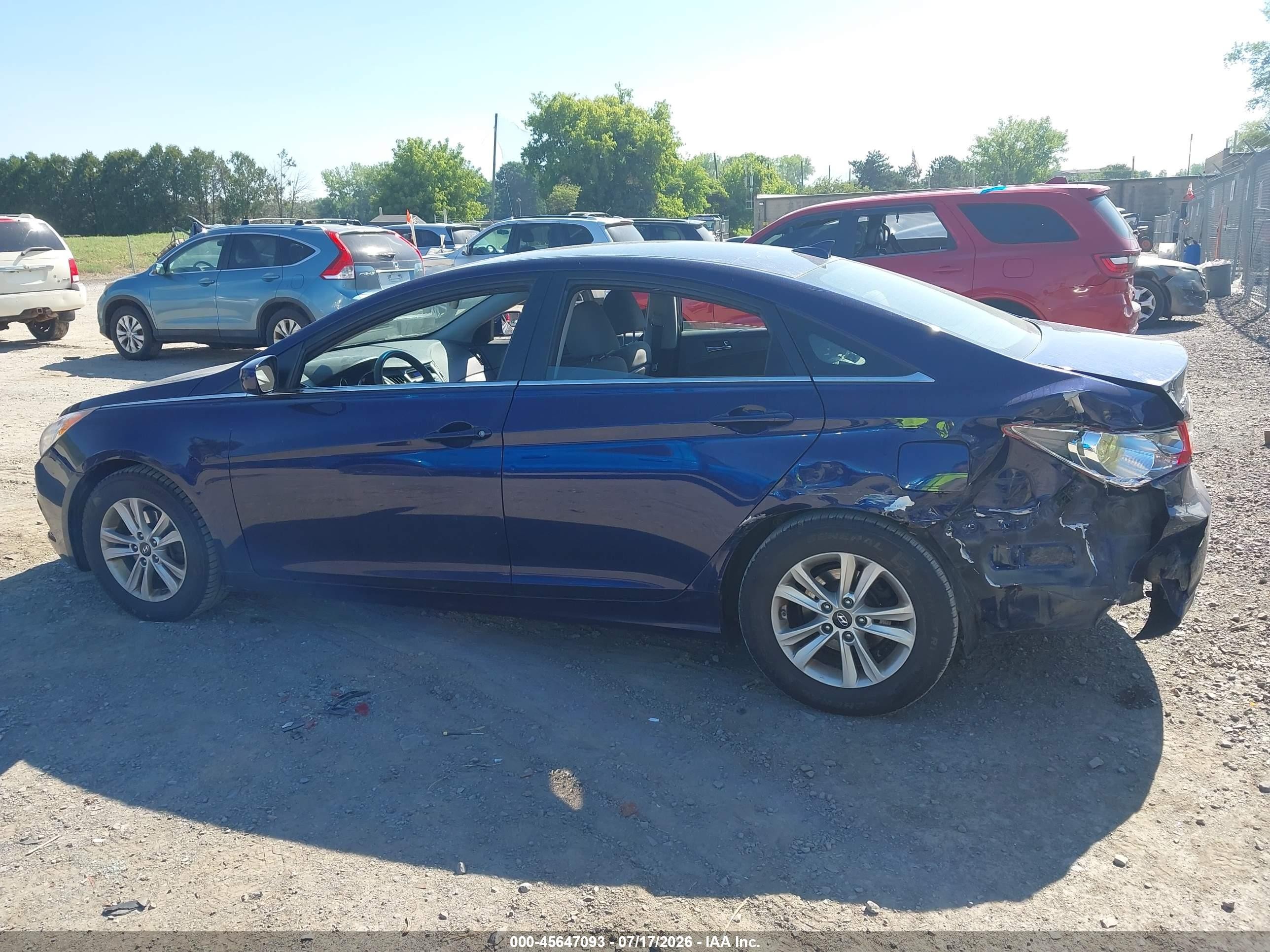 2013 Hyundai Sonata Gls Blue vin: 5NPEB4ACXDH526418