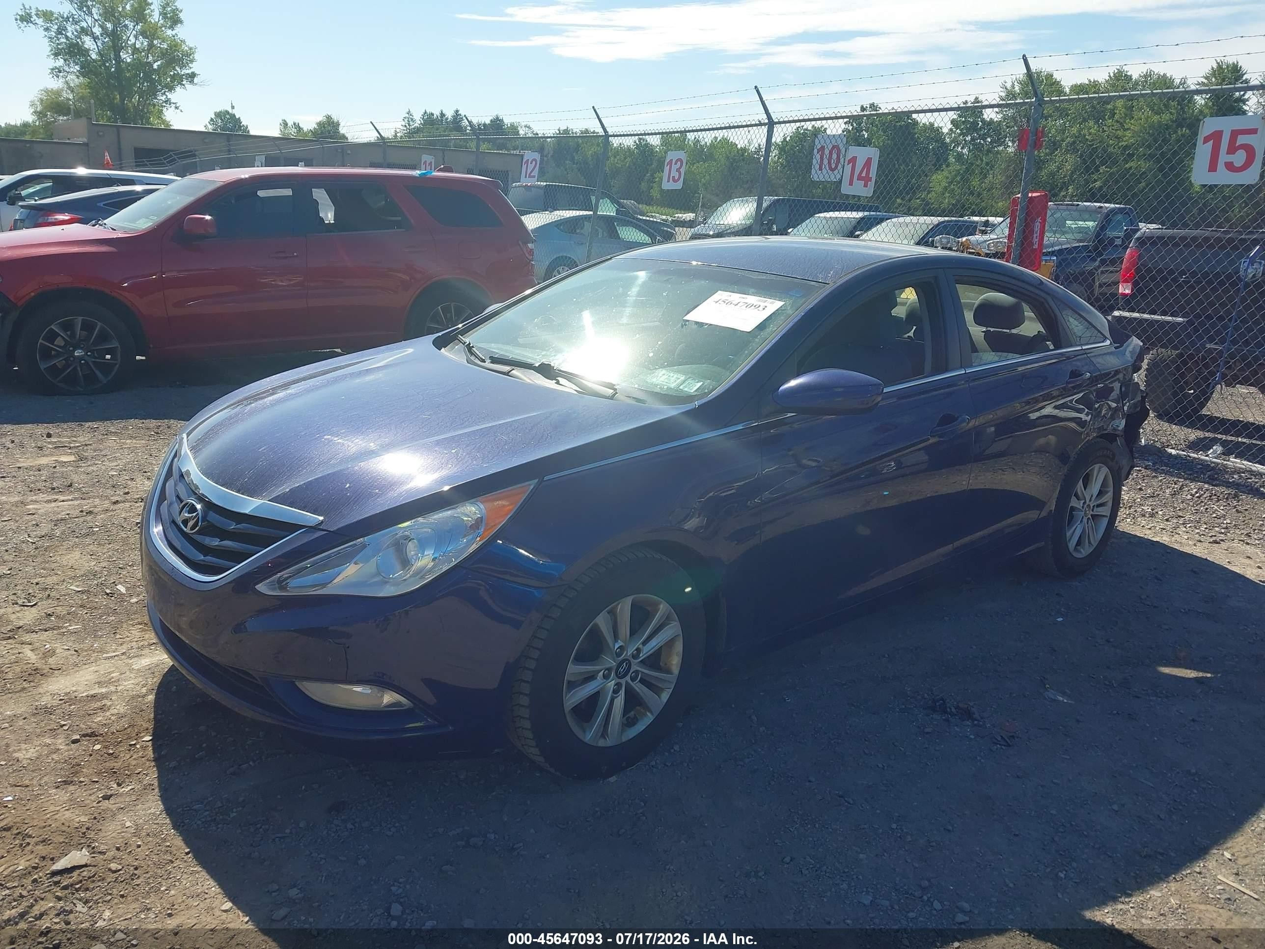 2013 Hyundai Sonata Gls Blue vin: 5NPEB4ACXDH526418