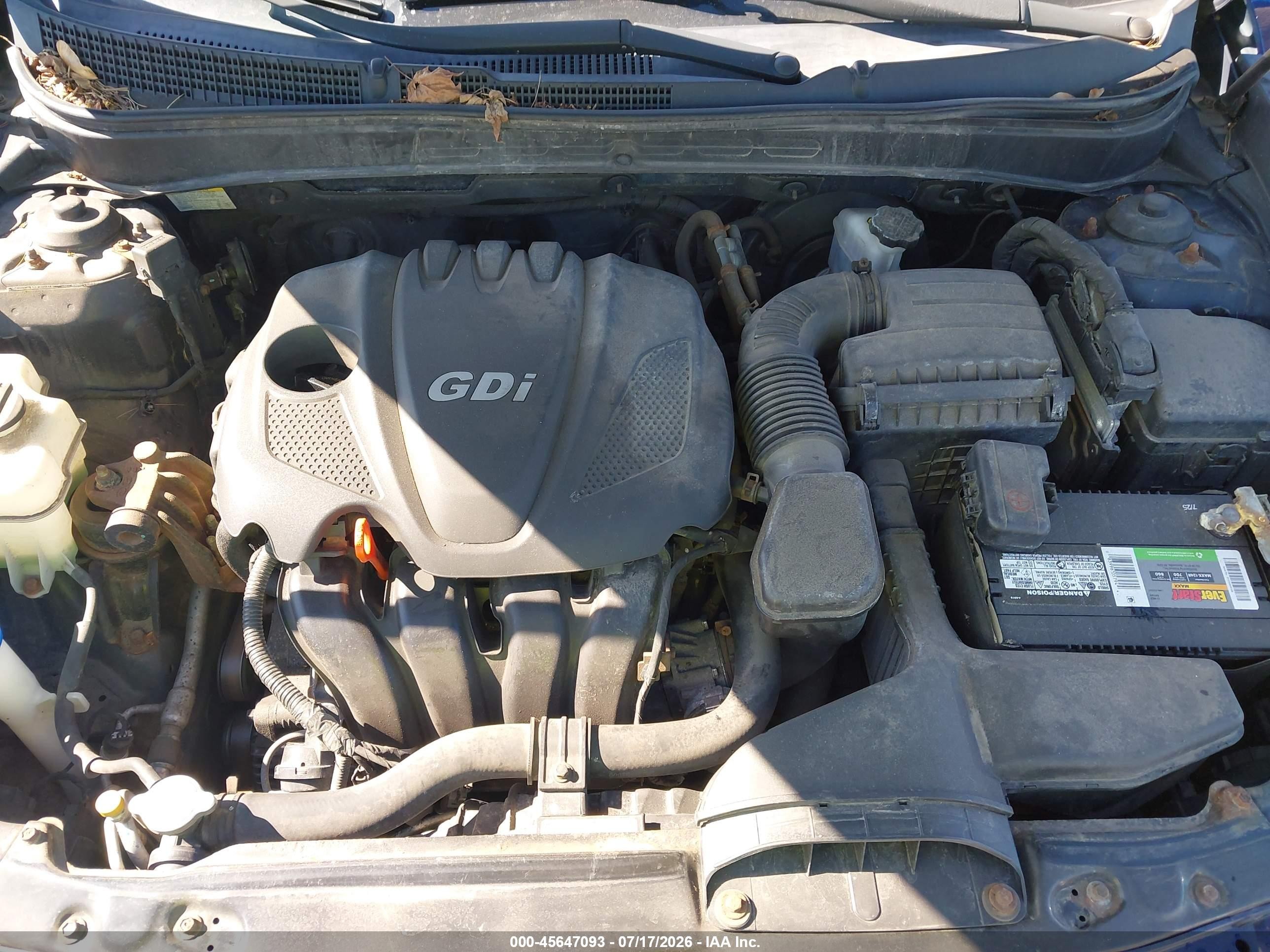 2013 Hyundai Sonata Gls Blue vin: 5NPEB4ACXDH526418