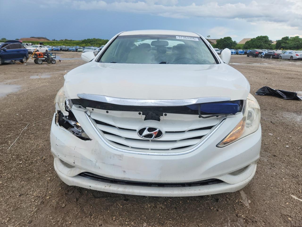 2013 Hyundai Sonata Gls White vin: 5NPEB4ACXDH529464