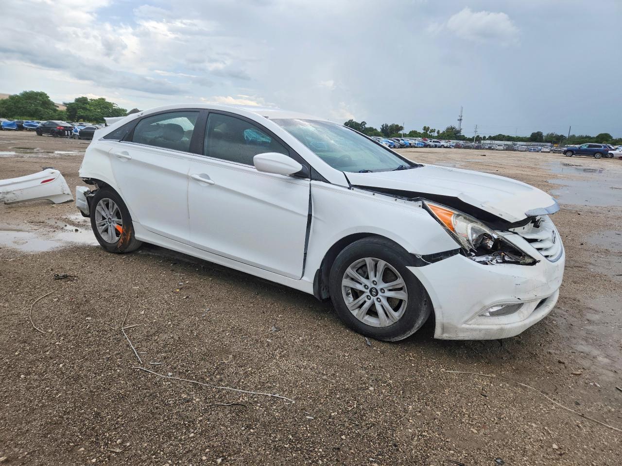 2013 Hyundai Sonata Gls White vin: 5NPEB4ACXDH529464