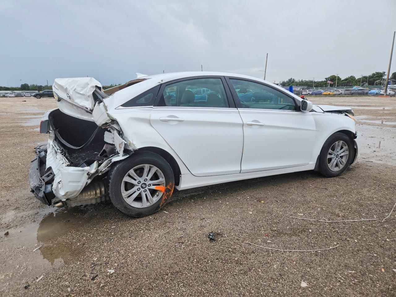 2013 Hyundai Sonata Gls White vin: 5NPEB4ACXDH529464