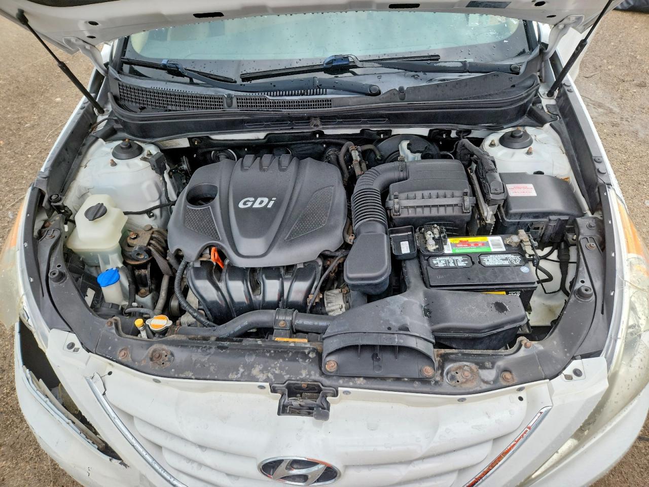 2013 Hyundai Sonata Gls White vin: 5NPEB4ACXDH529464