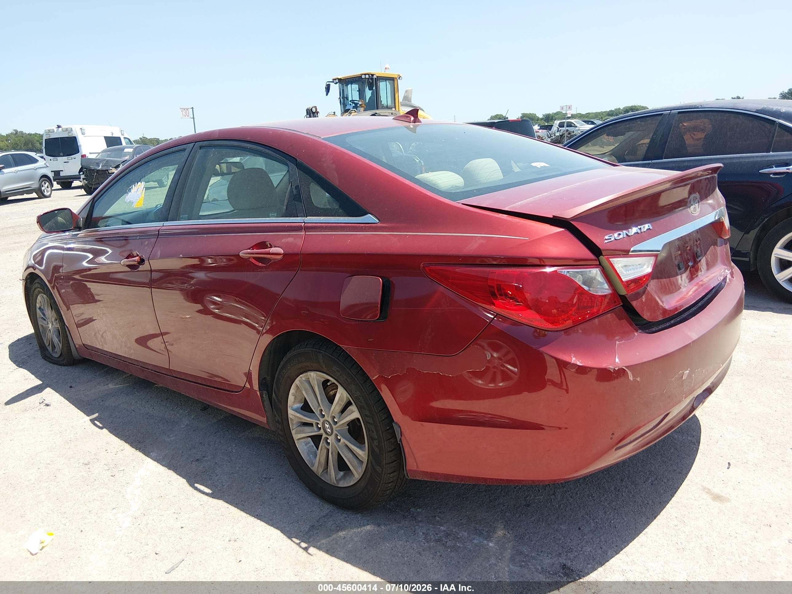2013 Hyundai Sonata Gls Red vin: 5NPEB4ACXDH543624