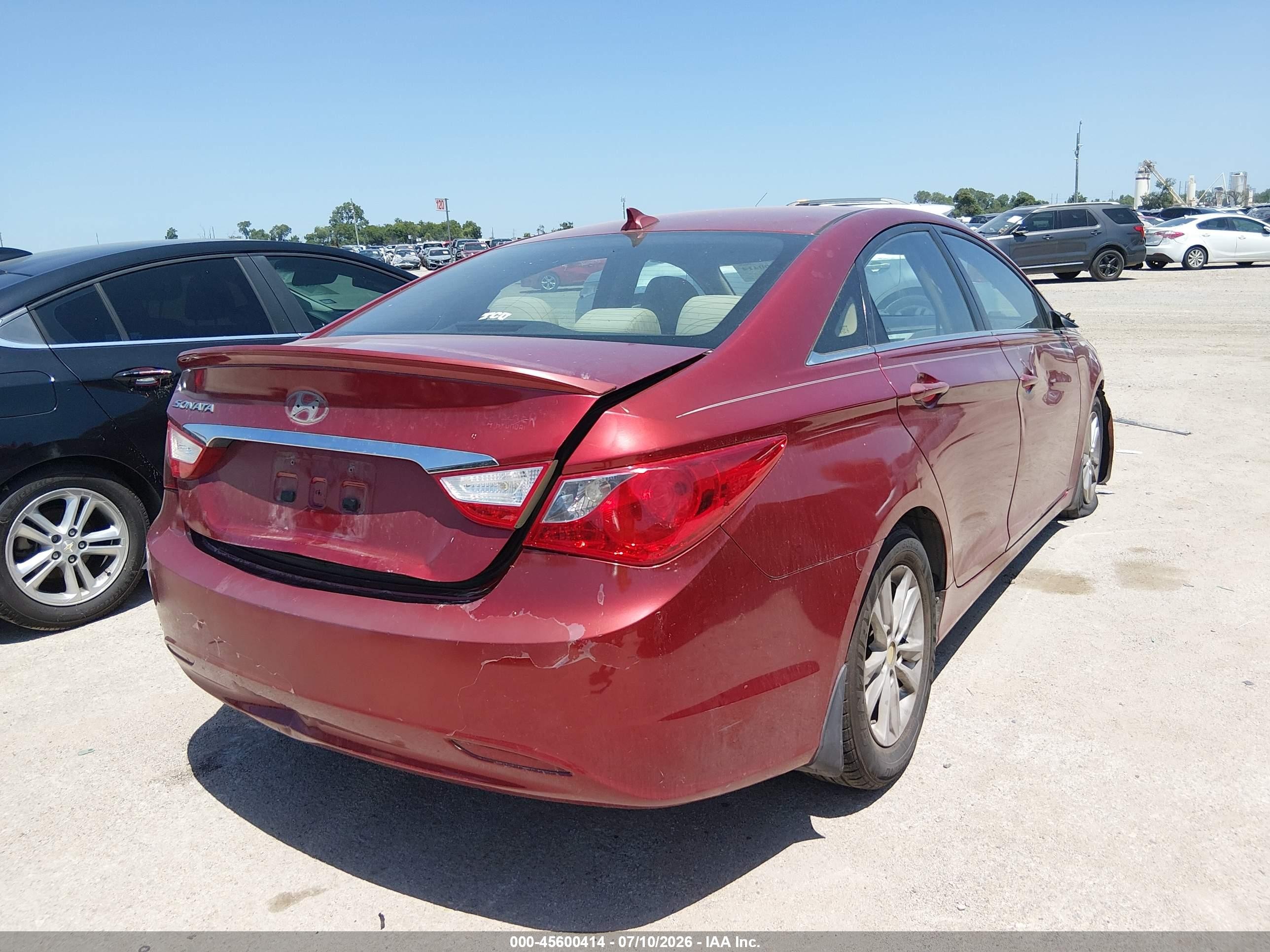2013 Hyundai Sonata Gls Red vin: 5NPEB4ACXDH543624