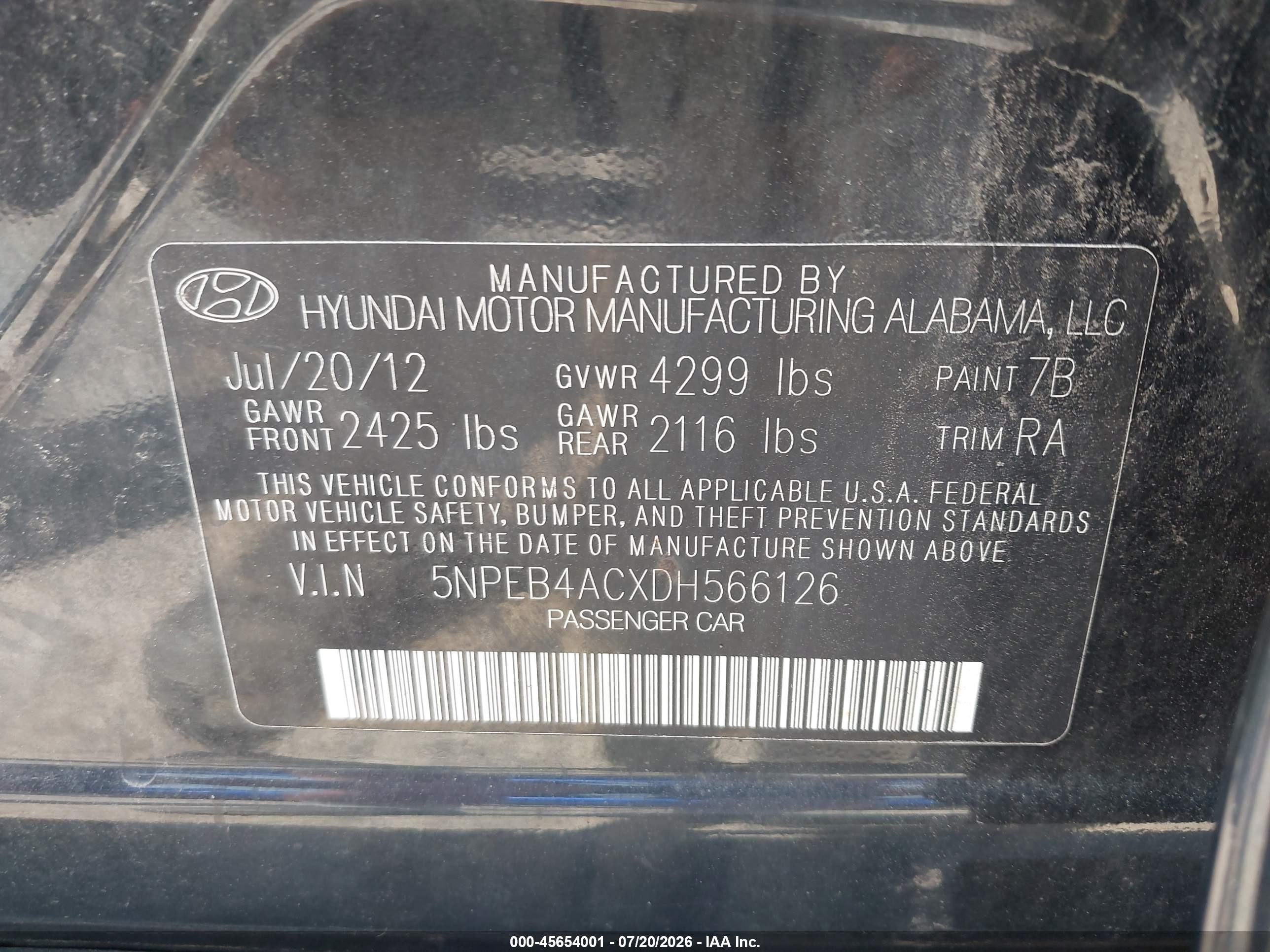 2013 Hyundai Sonata Gls Black vin: 5NPEB4ACXDH566126