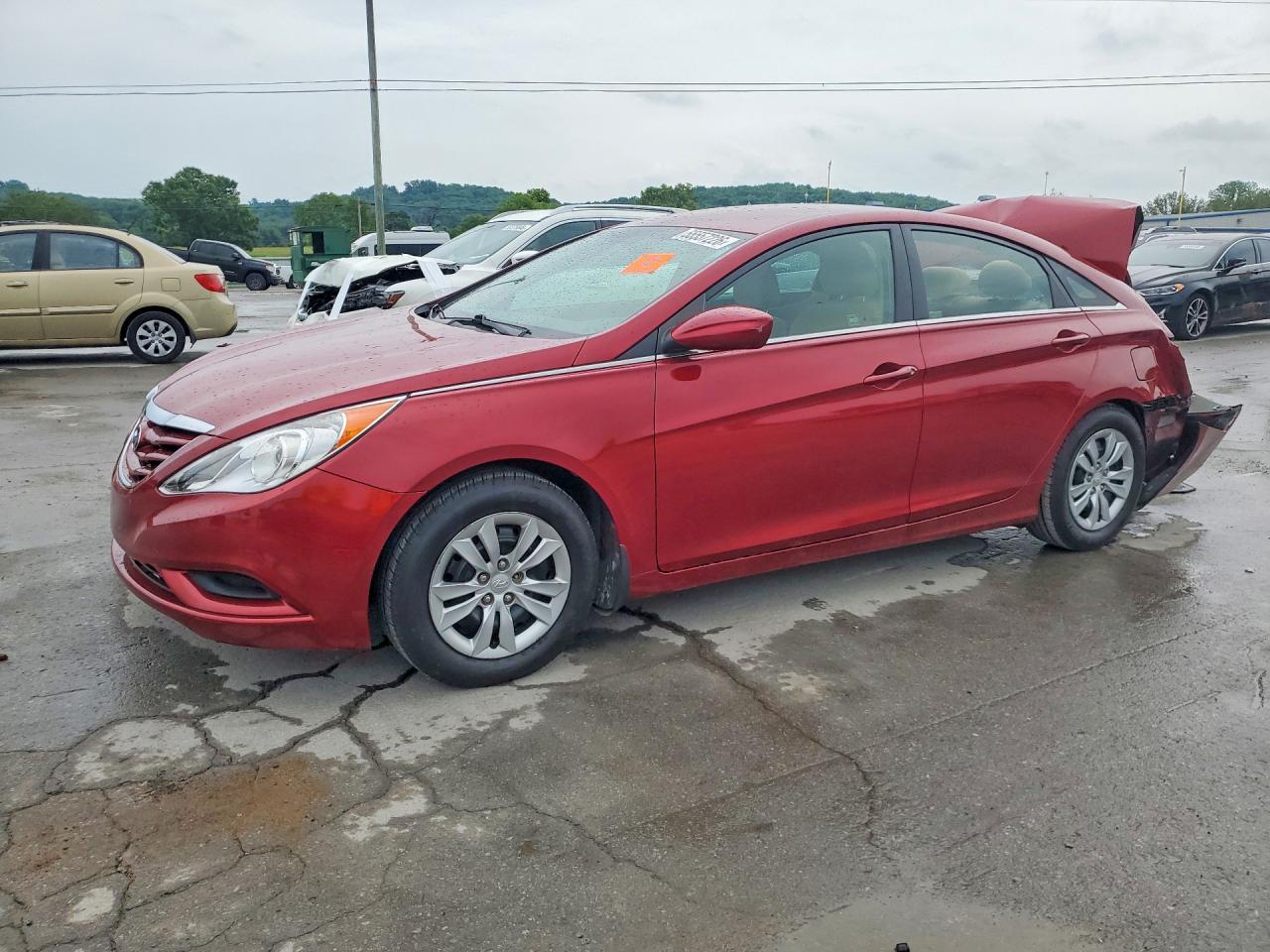 2013 Hyundai Sonata Gls Red vin: 5NPEB4ACXDH571472