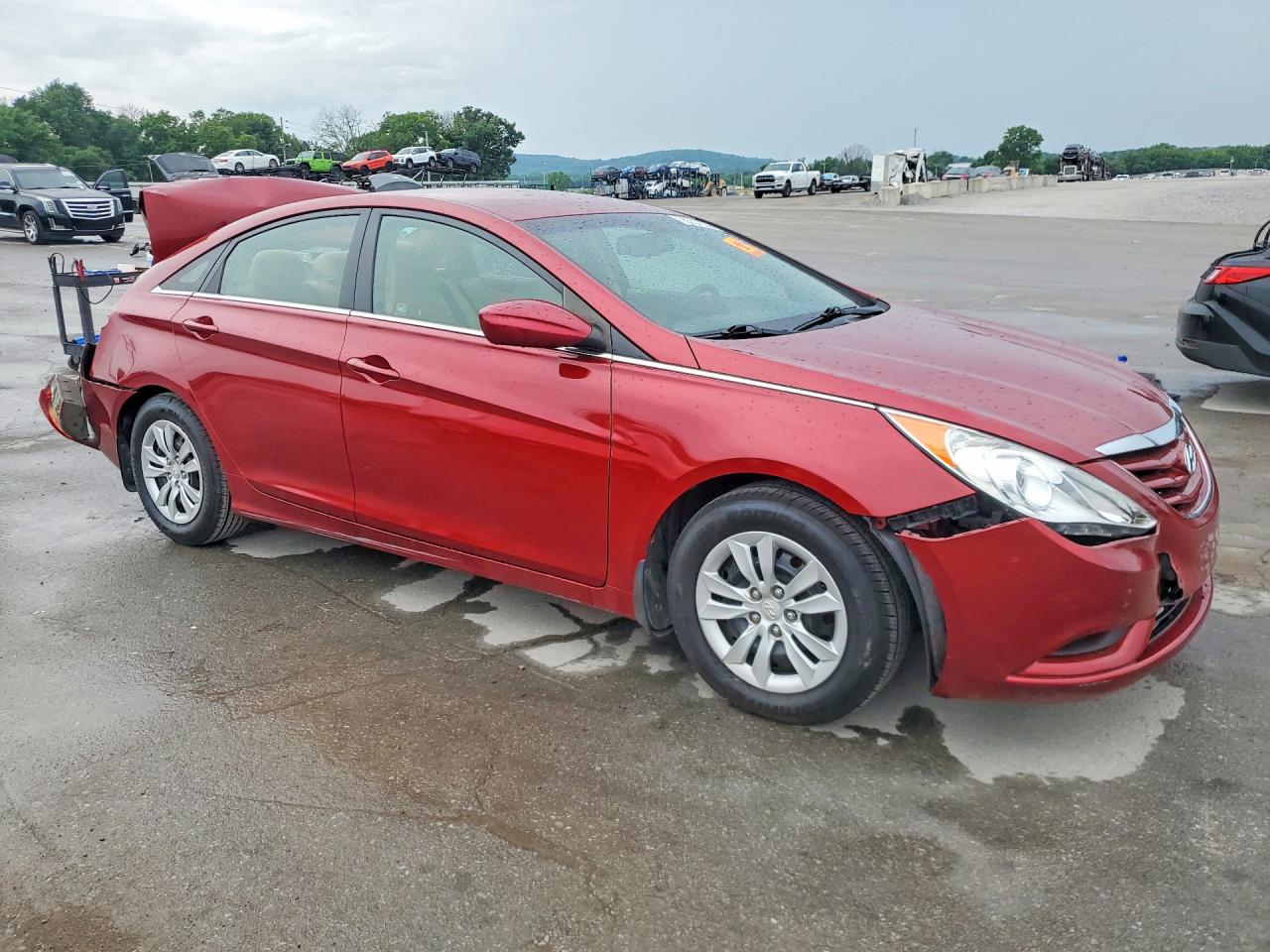 2013 Hyundai Sonata Gls Red vin: 5NPEB4ACXDH571472