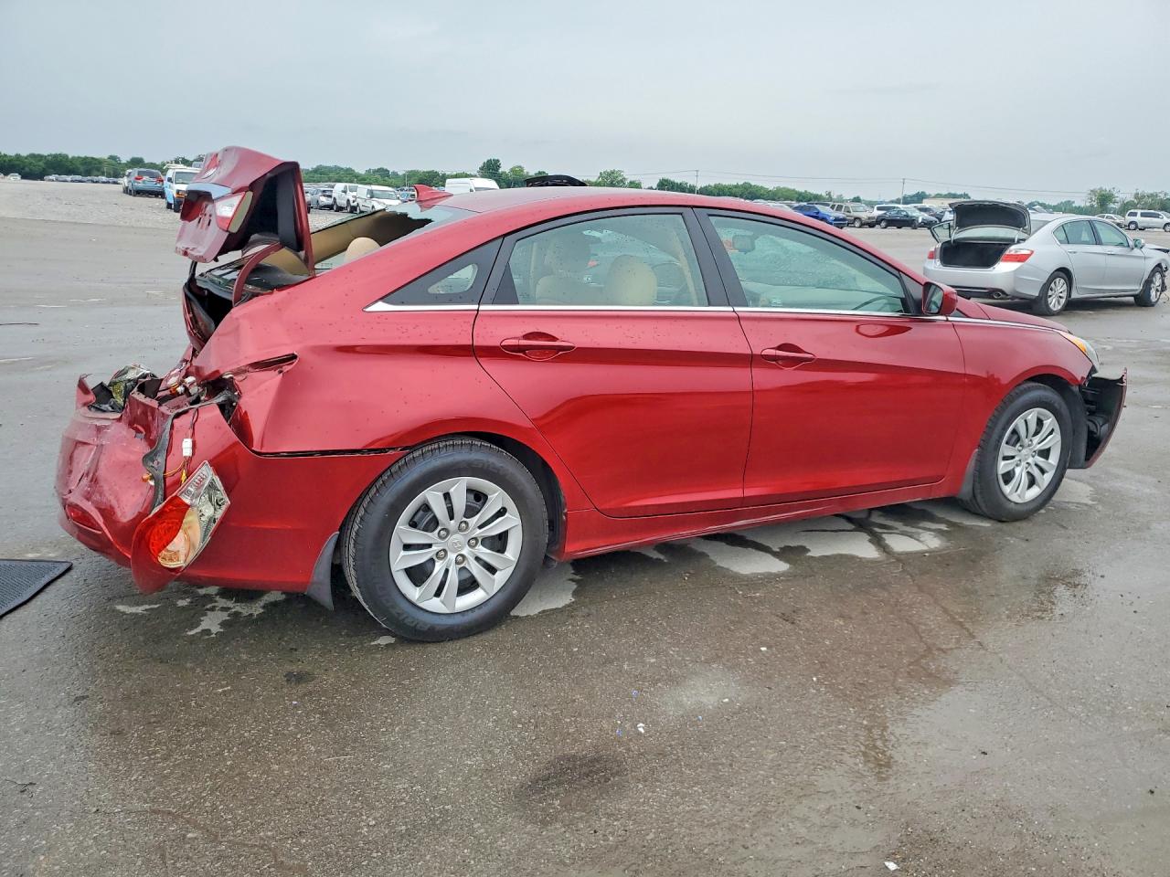 2013 Hyundai Sonata Gls Red vin: 5NPEB4ACXDH571472
