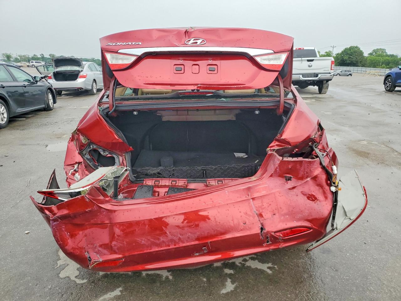 2013 Hyundai Sonata Gls Red vin: 5NPEB4ACXDH571472