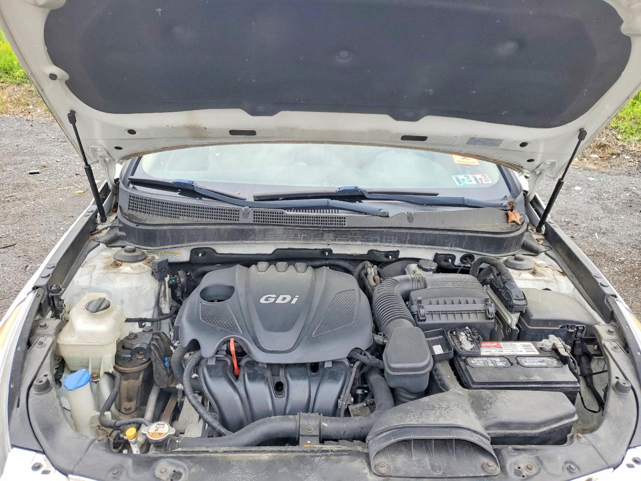 2013 Hyundai Sonata Gls White vin: 5NPEB4ACXDH576509