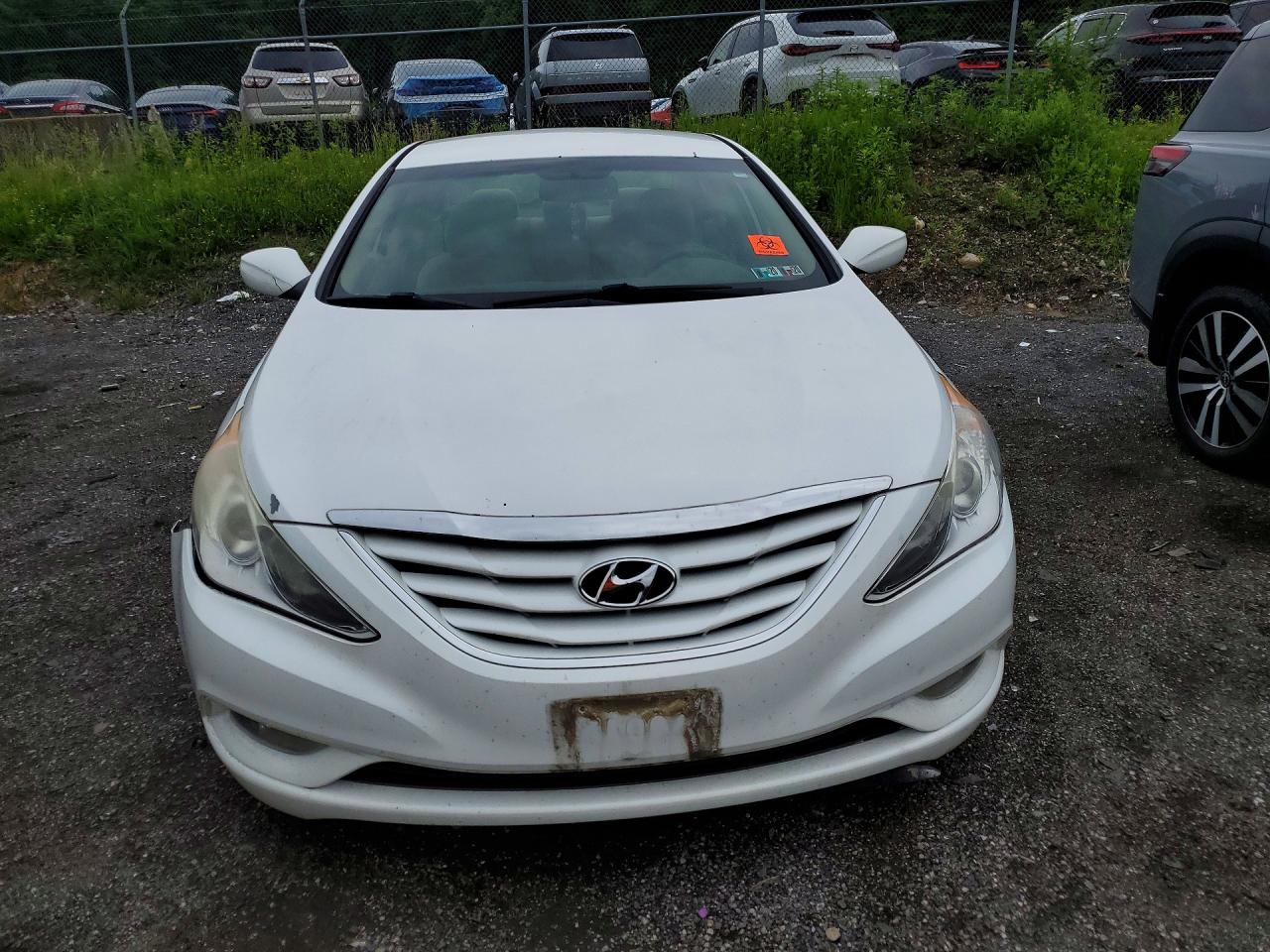 2013 Hyundai Sonata Gls White vin: 5NPEB4ACXDH576509
