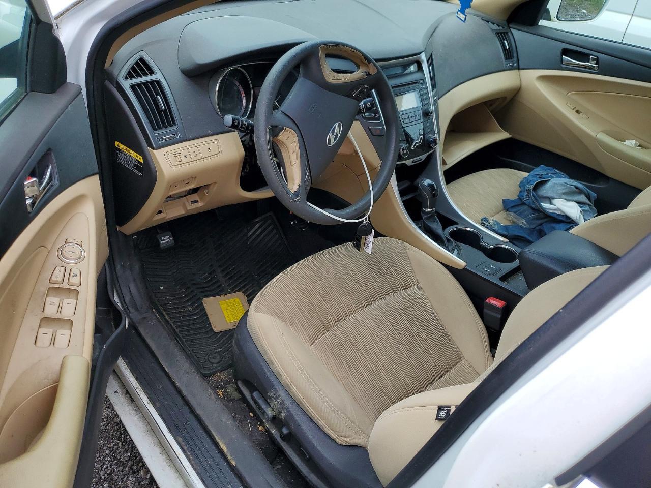 2013 Hyundai Sonata Gls White vin: 5NPEB4ACXDH576509