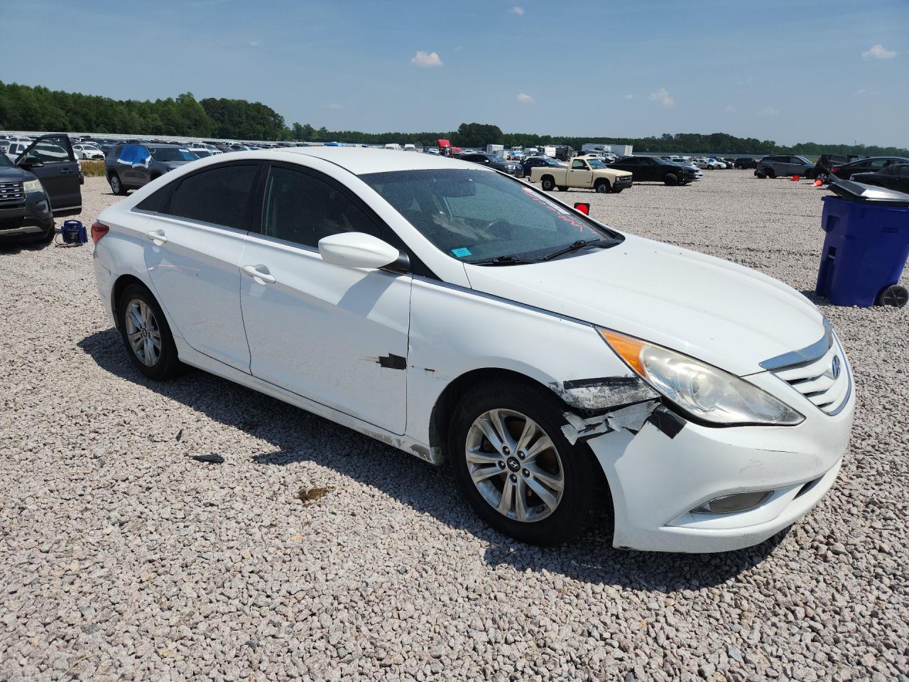 2013 Hyundai Sonata Gls White vin: 5NPEB4ACXDH581161
