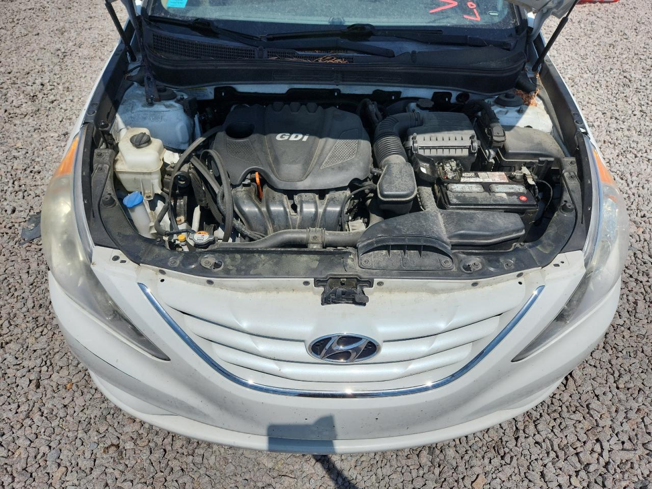 2013 Hyundai Sonata Gls White vin: 5NPEB4ACXDH581161