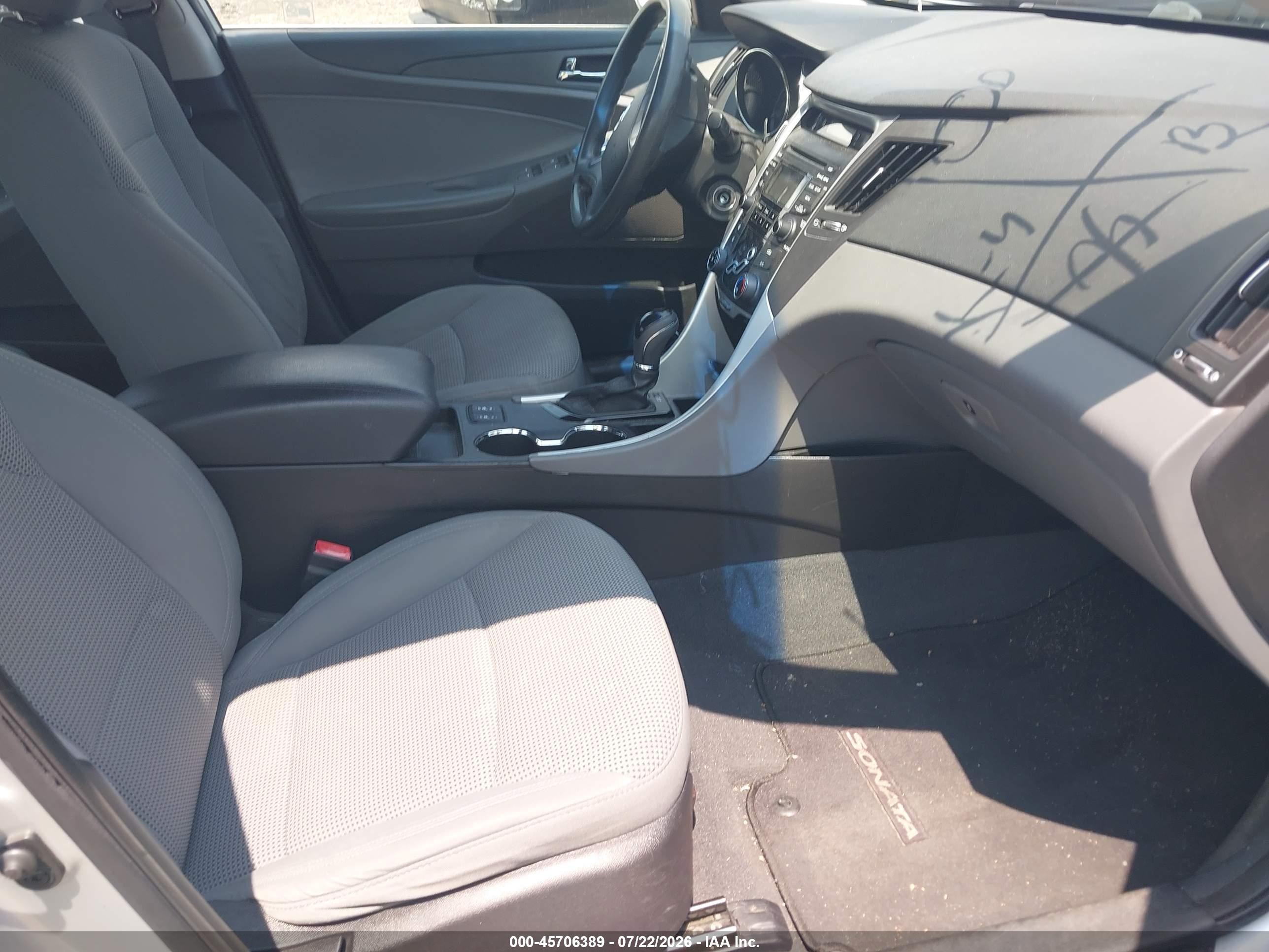 2013 Hyundai Sonata Gls Gray vin: 5NPEB4ACXDH590927