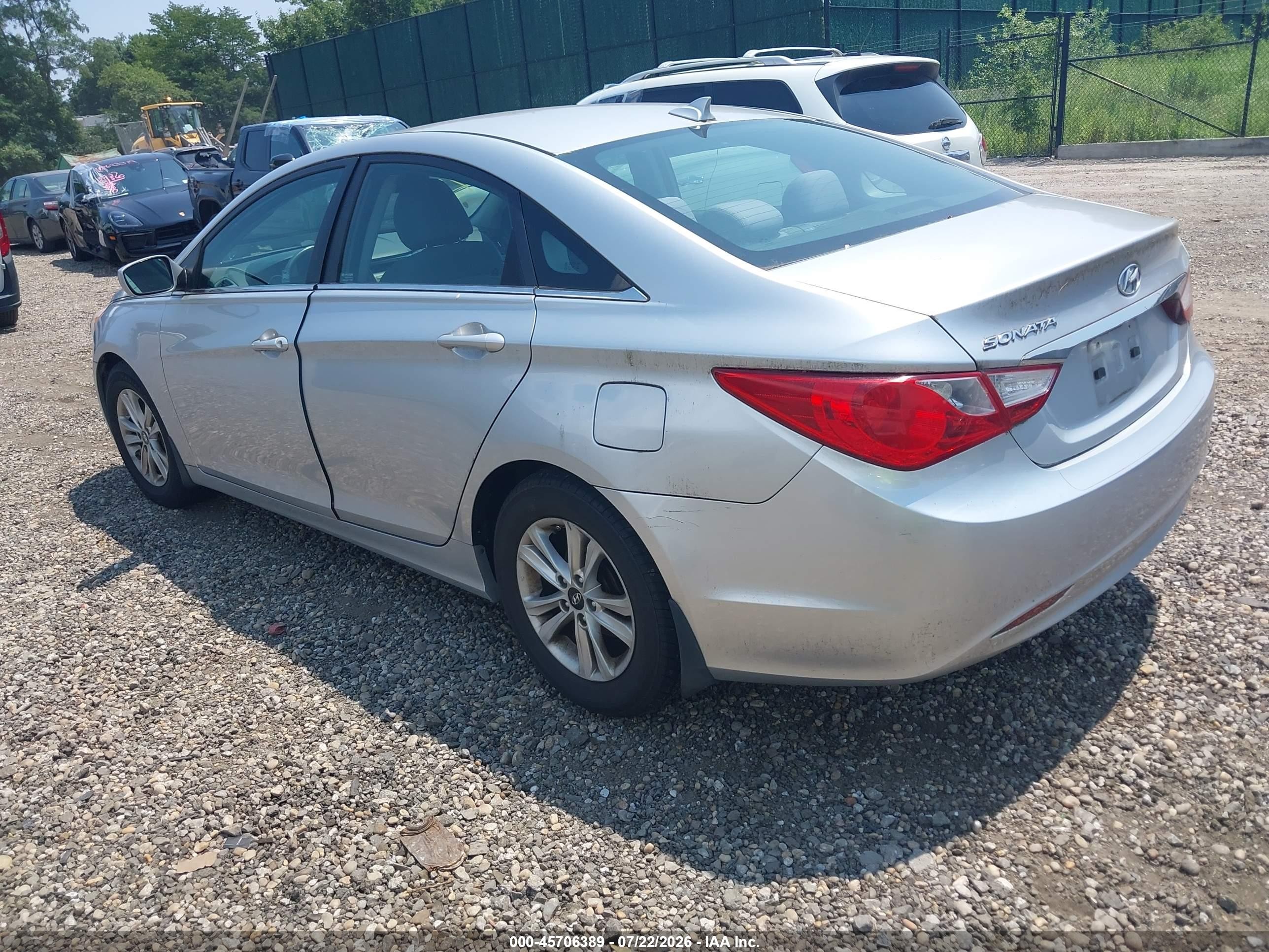 2013 Hyundai Sonata Gls Gray vin: 5NPEB4ACXDH590927