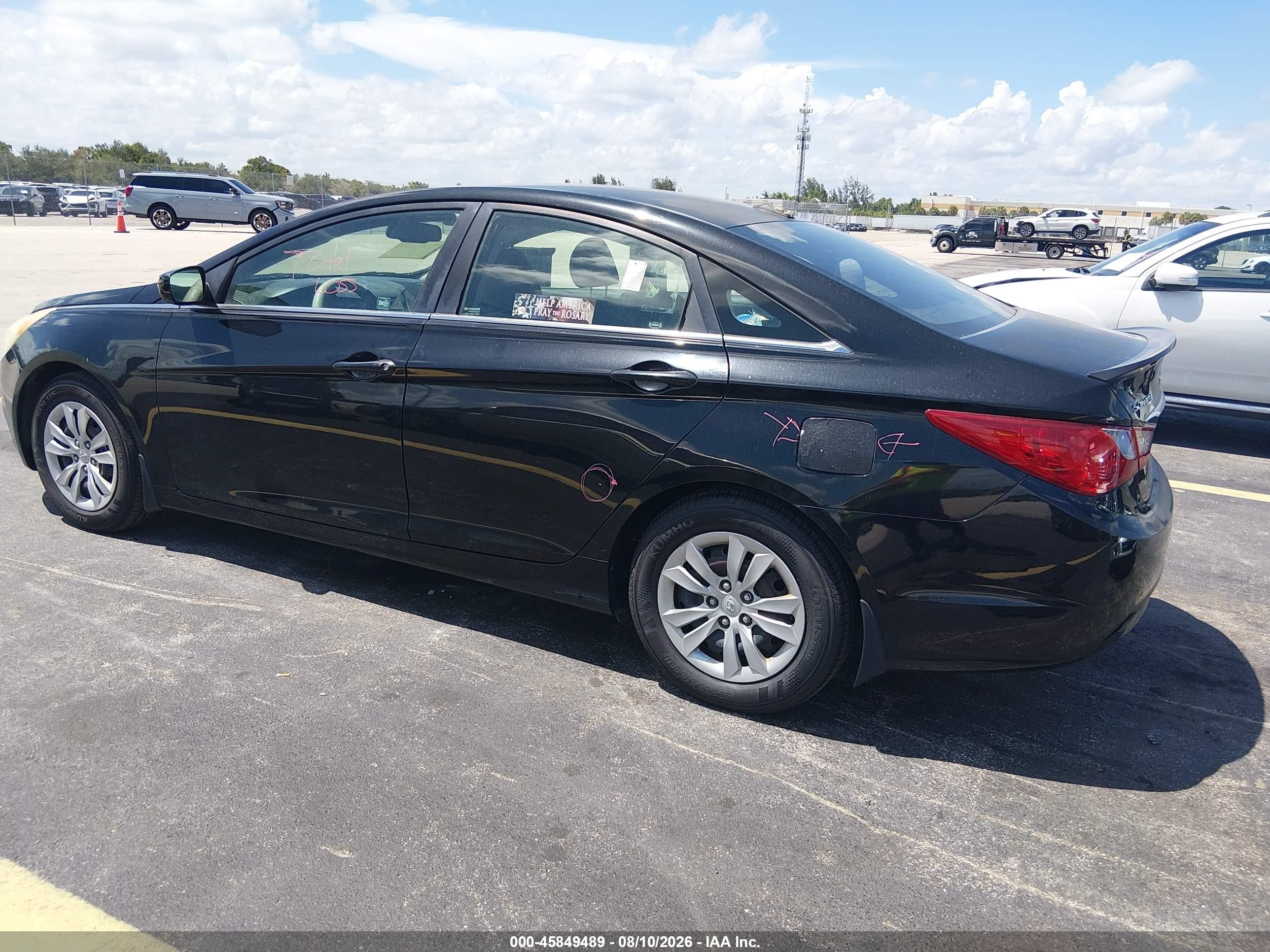 2013 Hyundai Sonata Gls Black vin: 5NPEB4ACXDH591009