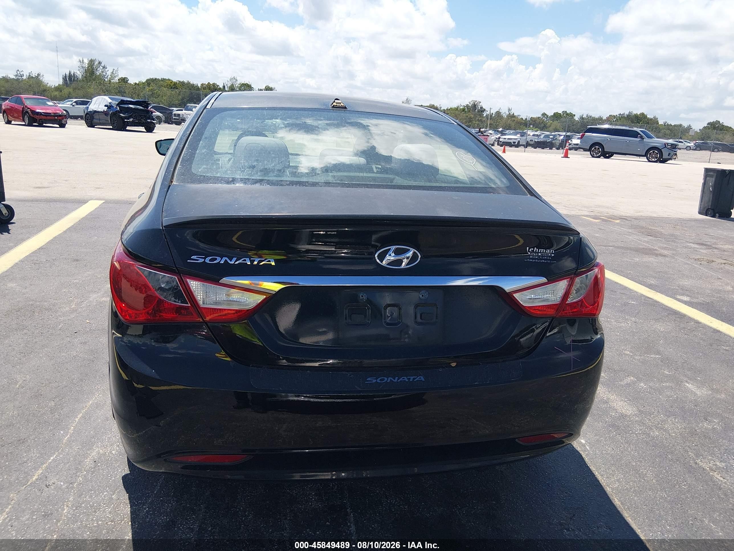 2013 Hyundai Sonata Gls Black vin: 5NPEB4ACXDH591009