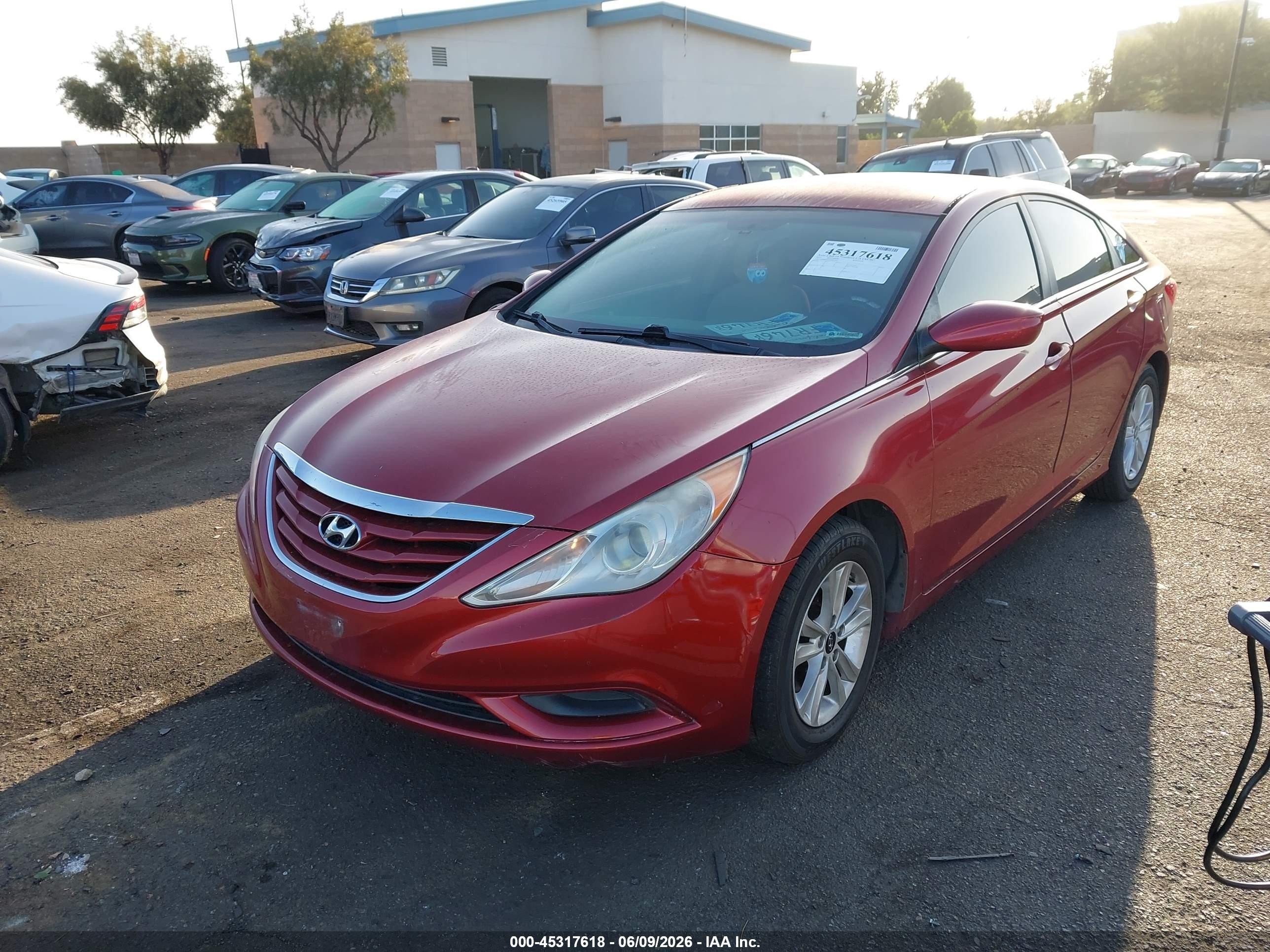 2013 Hyundai Sonata Gls Red vin: 5NPEB4ACXDH605300