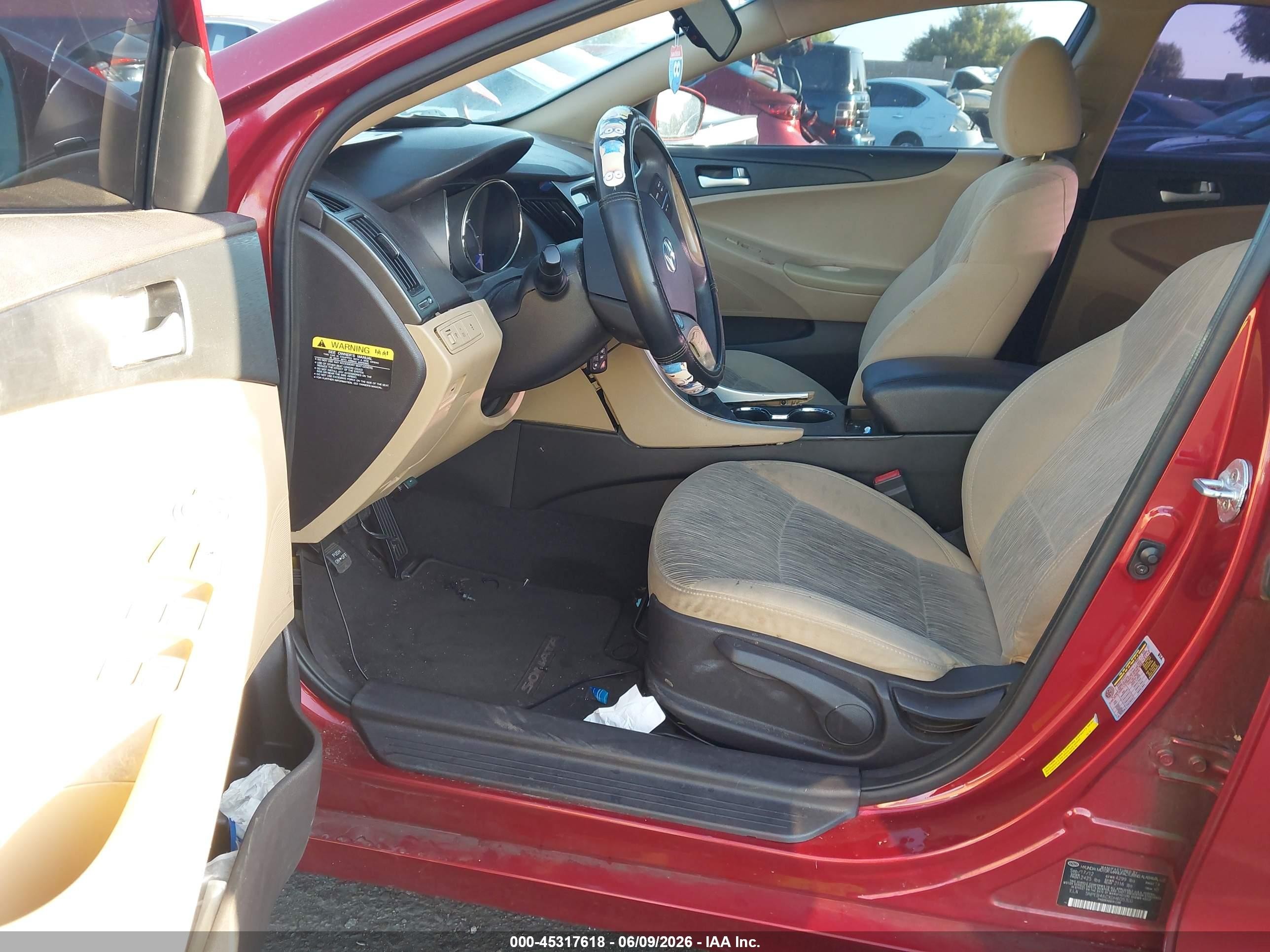 2013 Hyundai Sonata Gls Red vin: 5NPEB4ACXDH605300