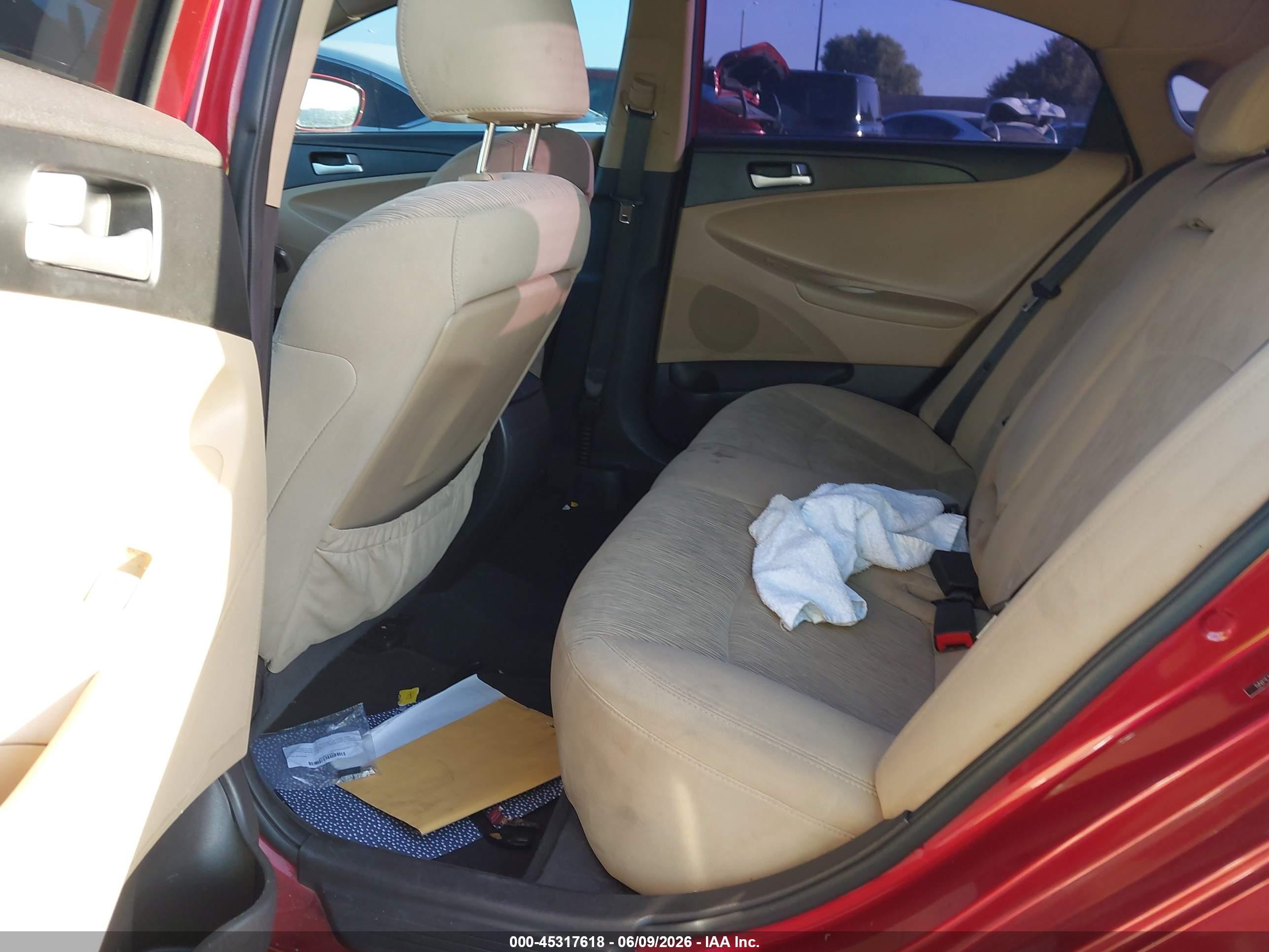 2013 Hyundai Sonata Gls Red vin: 5NPEB4ACXDH605300