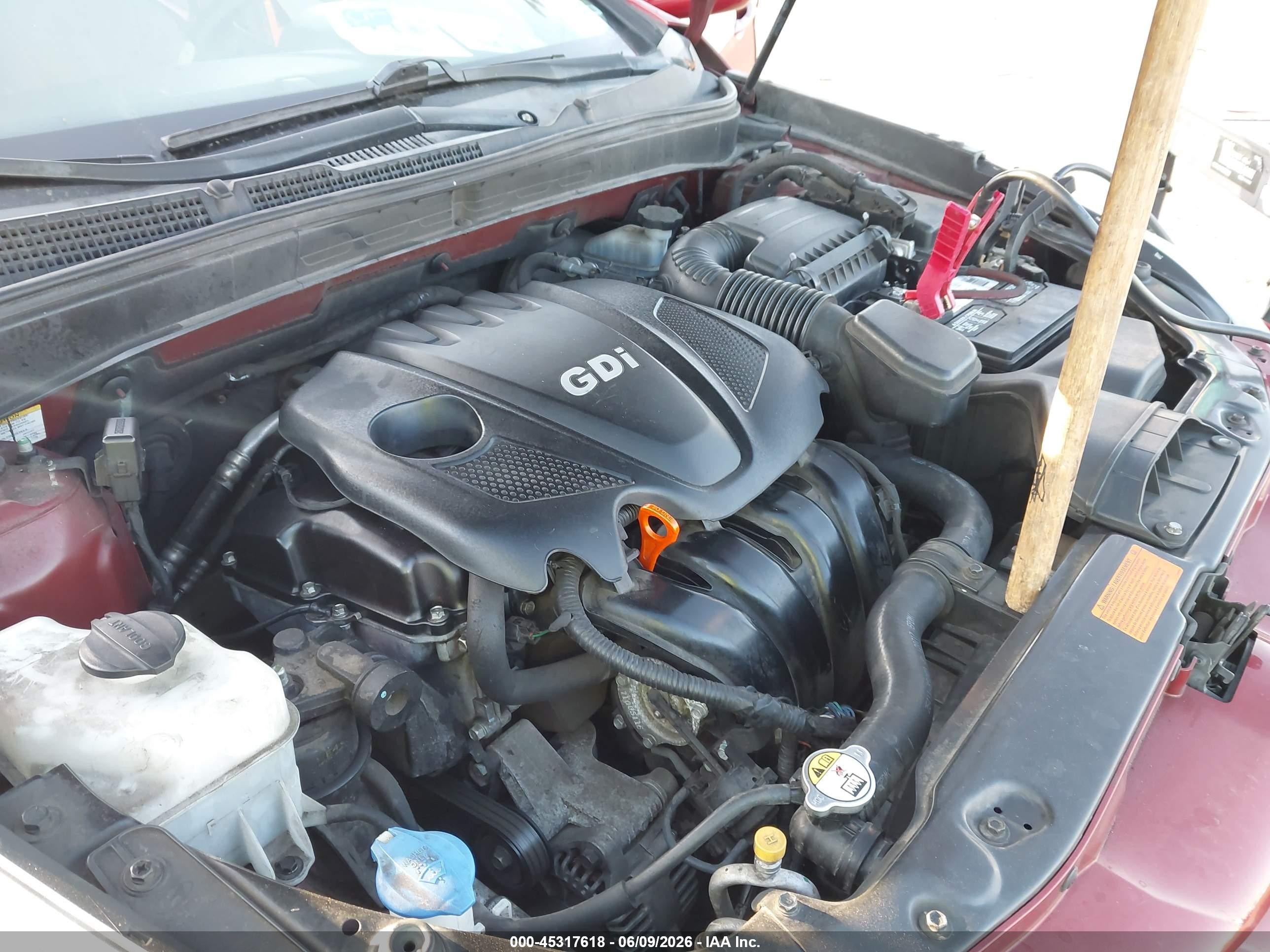 2013 Hyundai Sonata Gls Red vin: 5NPEB4ACXDH605300
