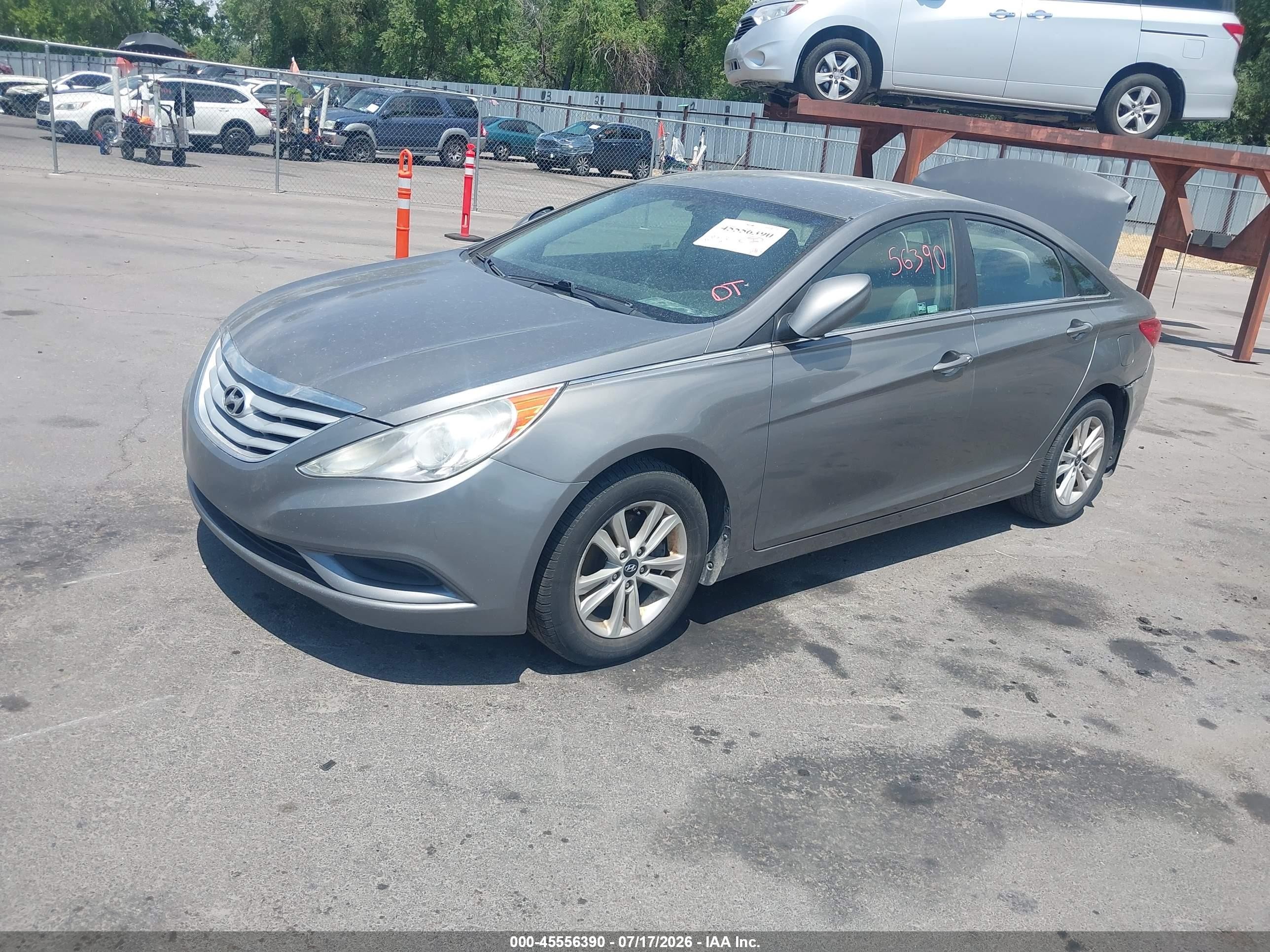 2013 Hyundai Sonata Gls Gray vin: 5NPEB4ACXDH613123