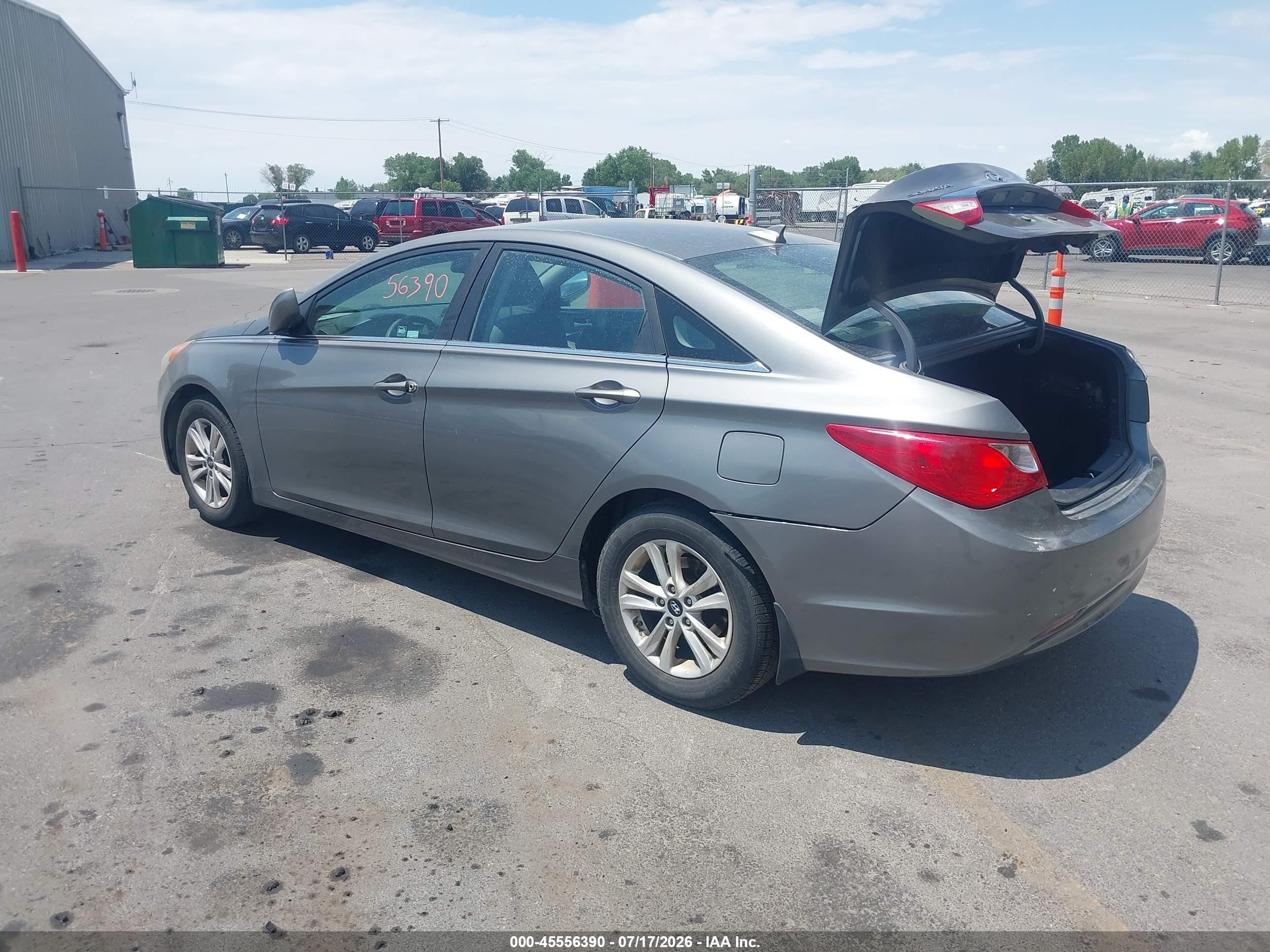 2013 Hyundai Sonata Gls Gray vin: 5NPEB4ACXDH613123