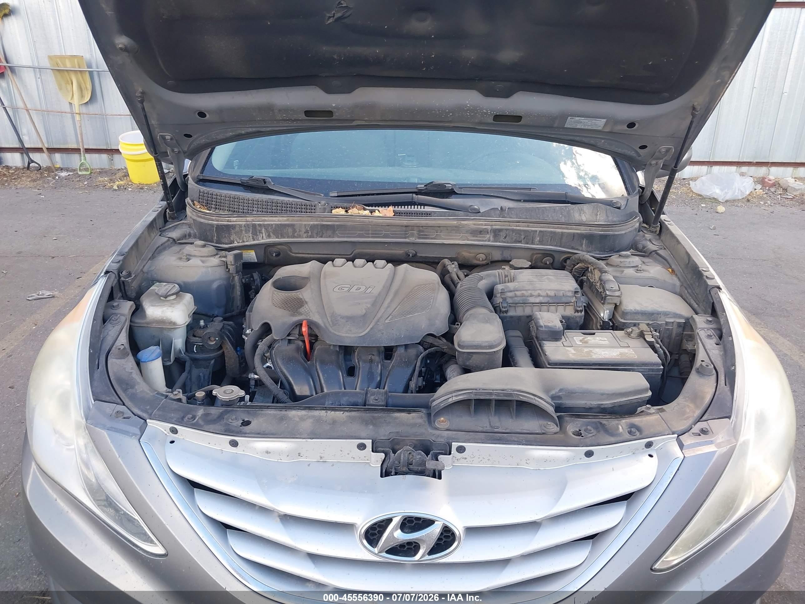 2013 Hyundai Sonata Gls Gray vin: 5NPEB4ACXDH613123
