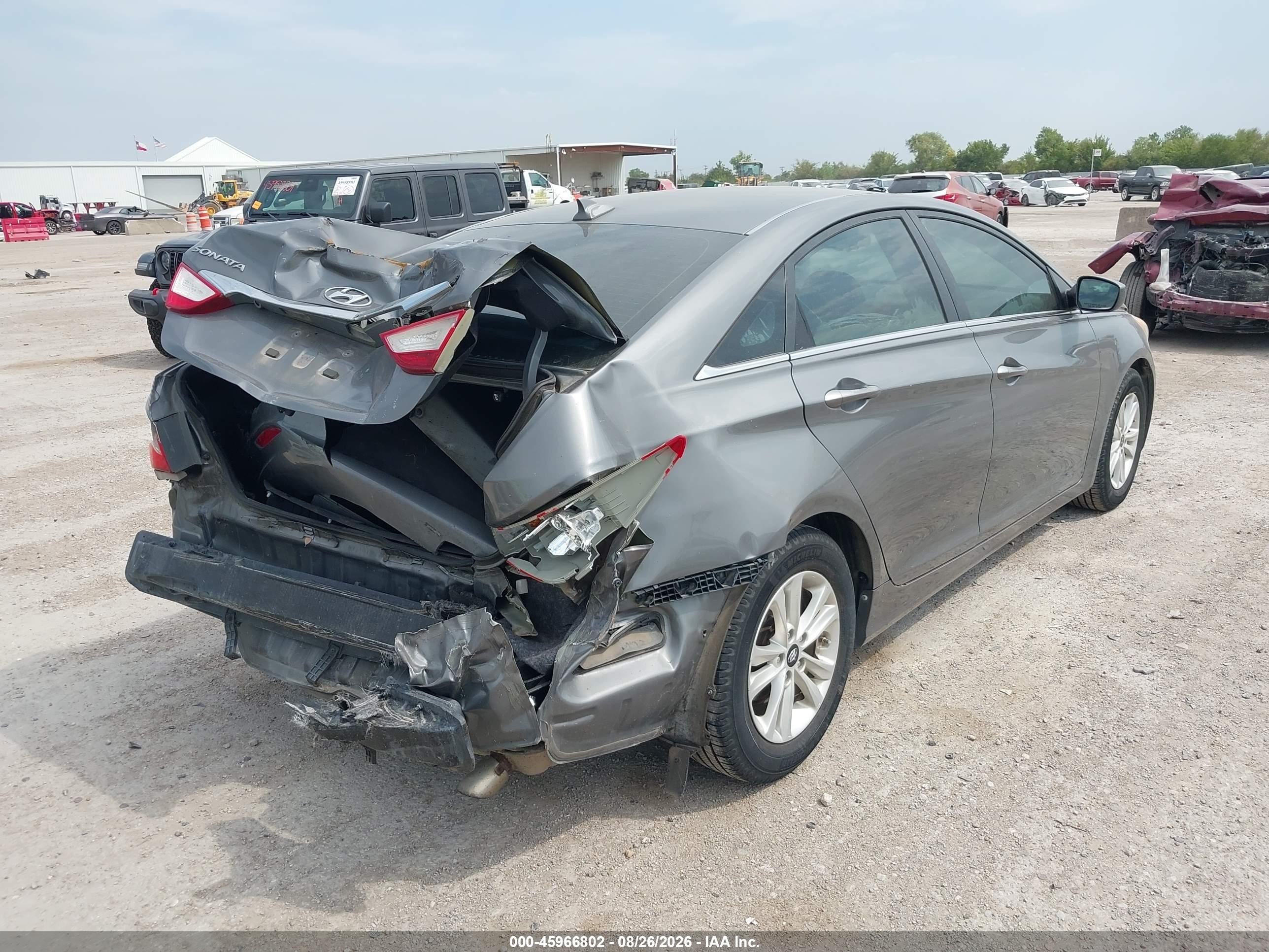 2013 Hyundai Sonata Gls Gray vin: 5NPEB4ACXDH613784