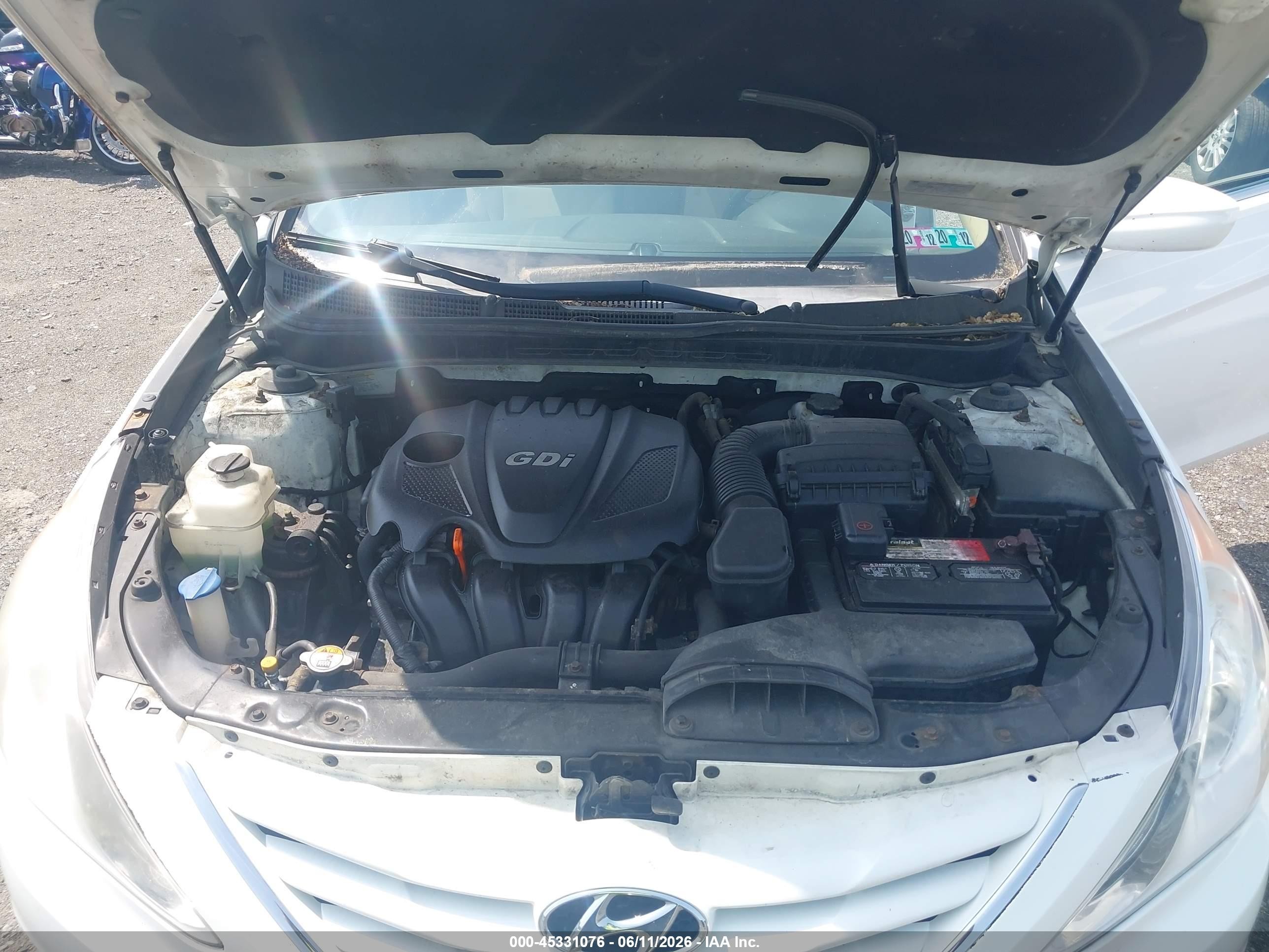 2013 Hyundai Sonata Gls Белый vin: 5NPEB4ACXDH618211